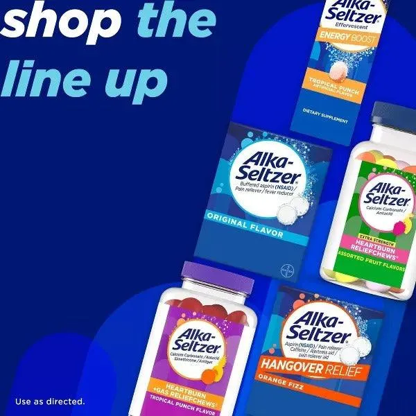 Alka-Seltzer Effervescent Aspirin Pain Relief Tablets Original - 36ct