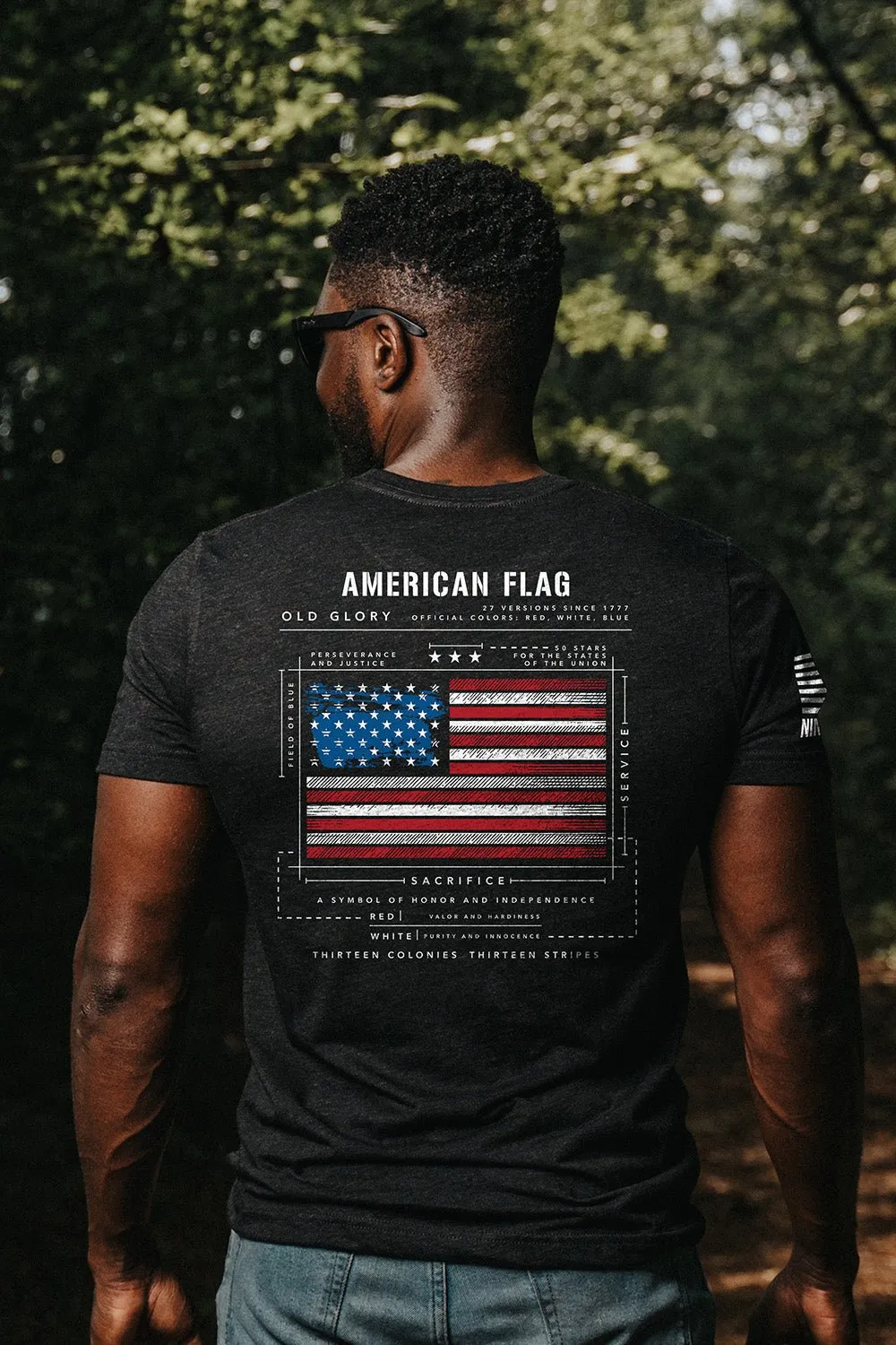 American Flag Schematic - T-Shirt