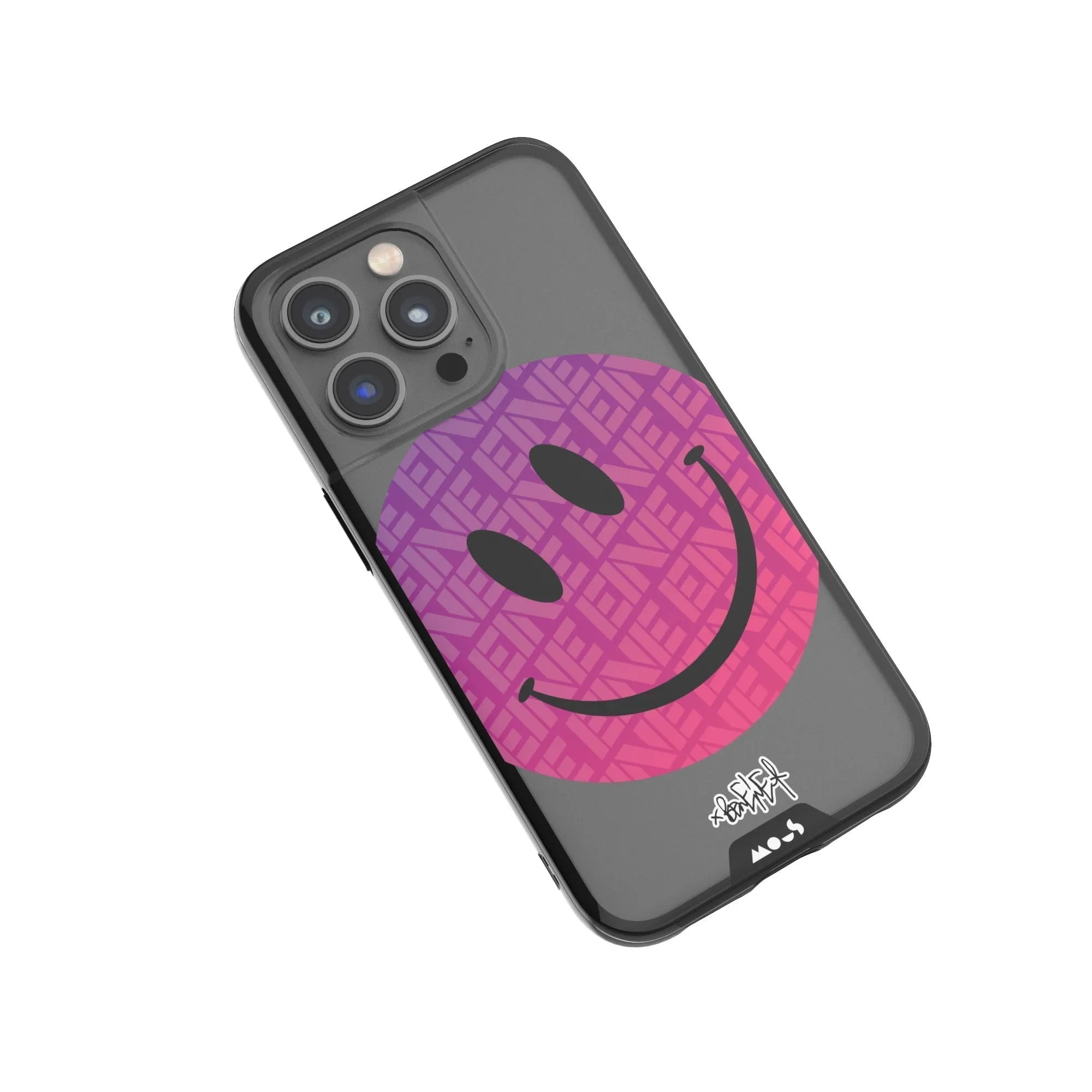 Ben Eine Pink Smiley Printed Phone Case - Clarity