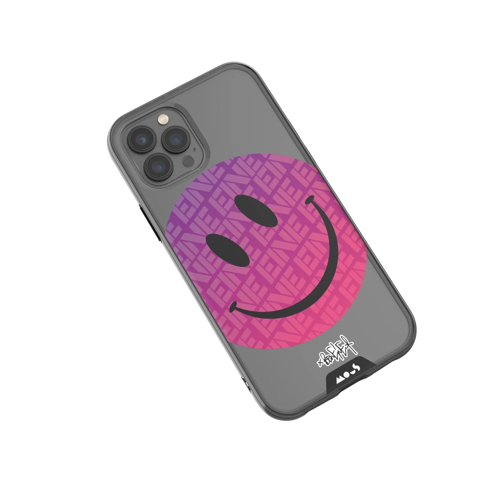Ben Eine Pink Smiley Printed Phone Case - Clarity