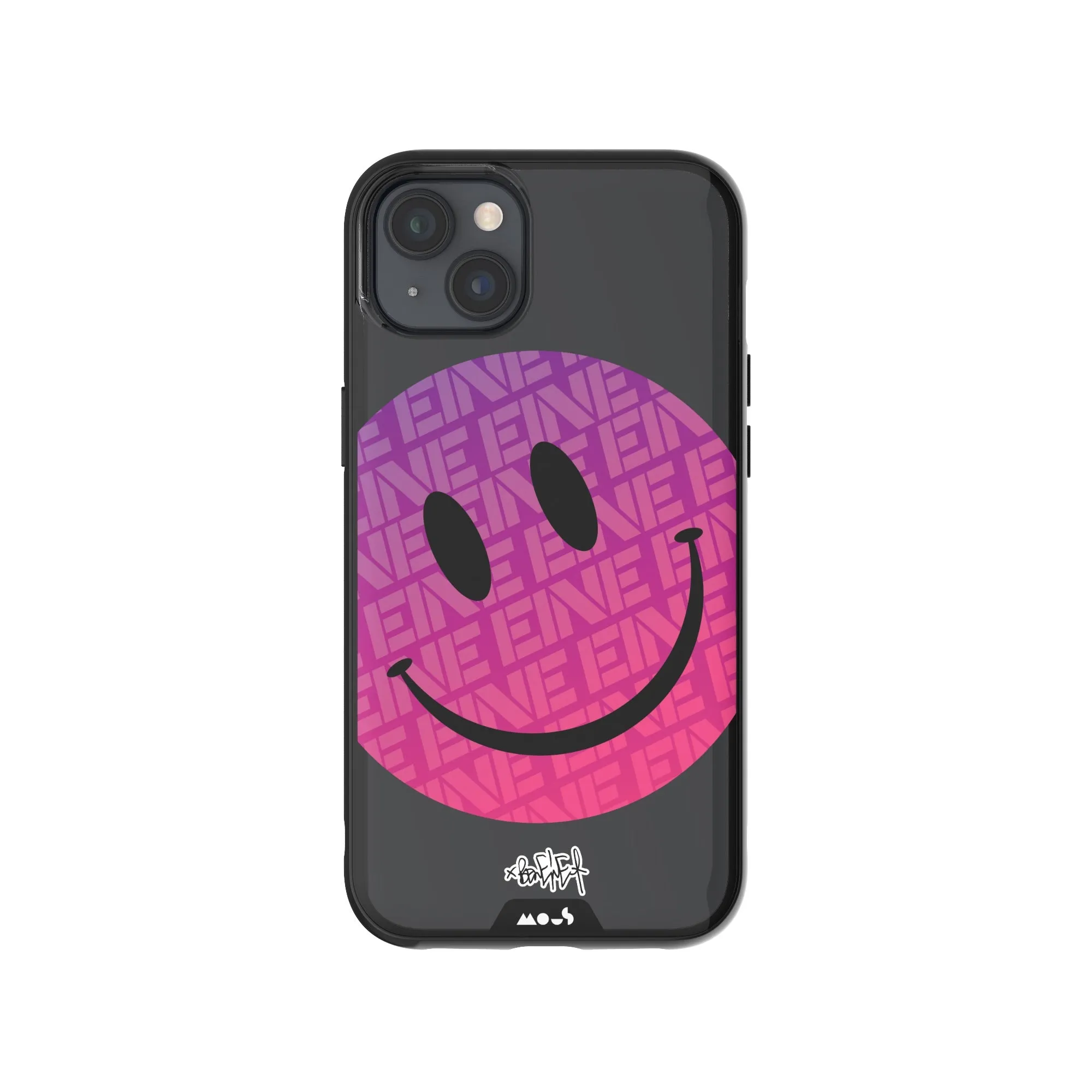 Ben Eine Pink Smiley Printed Phone Case - Clarity