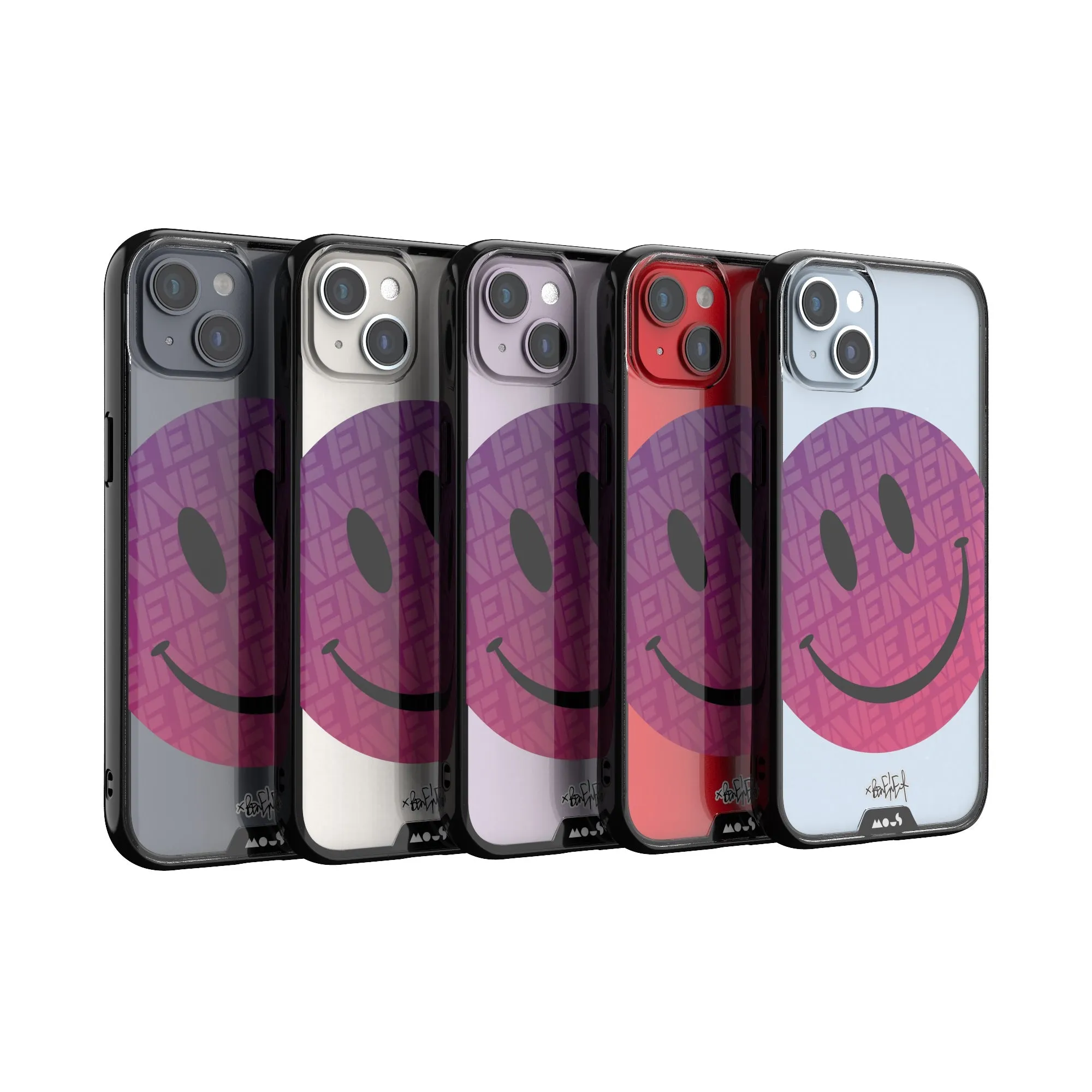 Ben Eine Pink Smiley Printed Phone Case - Clarity