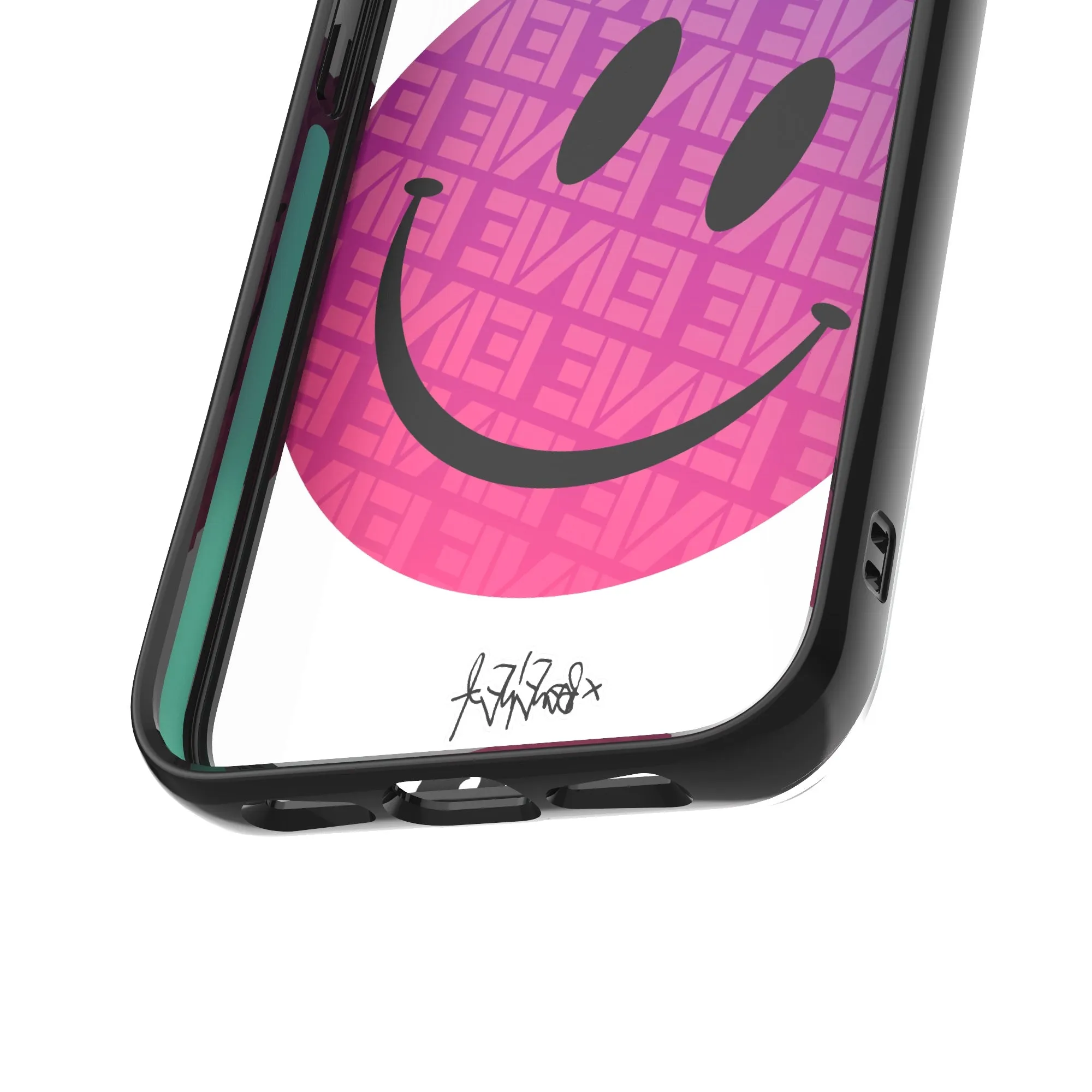 Ben Eine Pink Smiley Printed Phone Case - Clarity