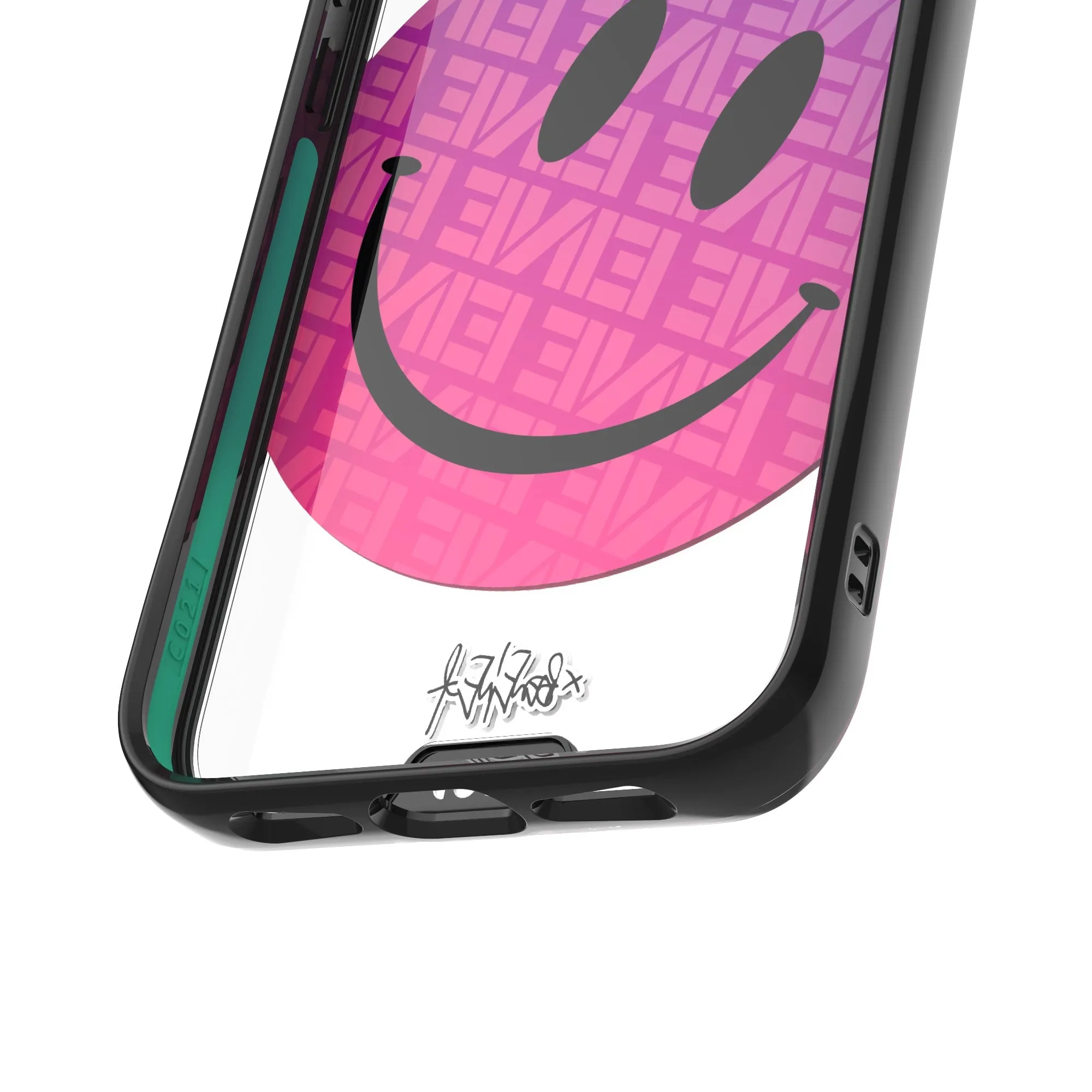 Ben Eine Pink Smiley Printed Phone Case - Clarity