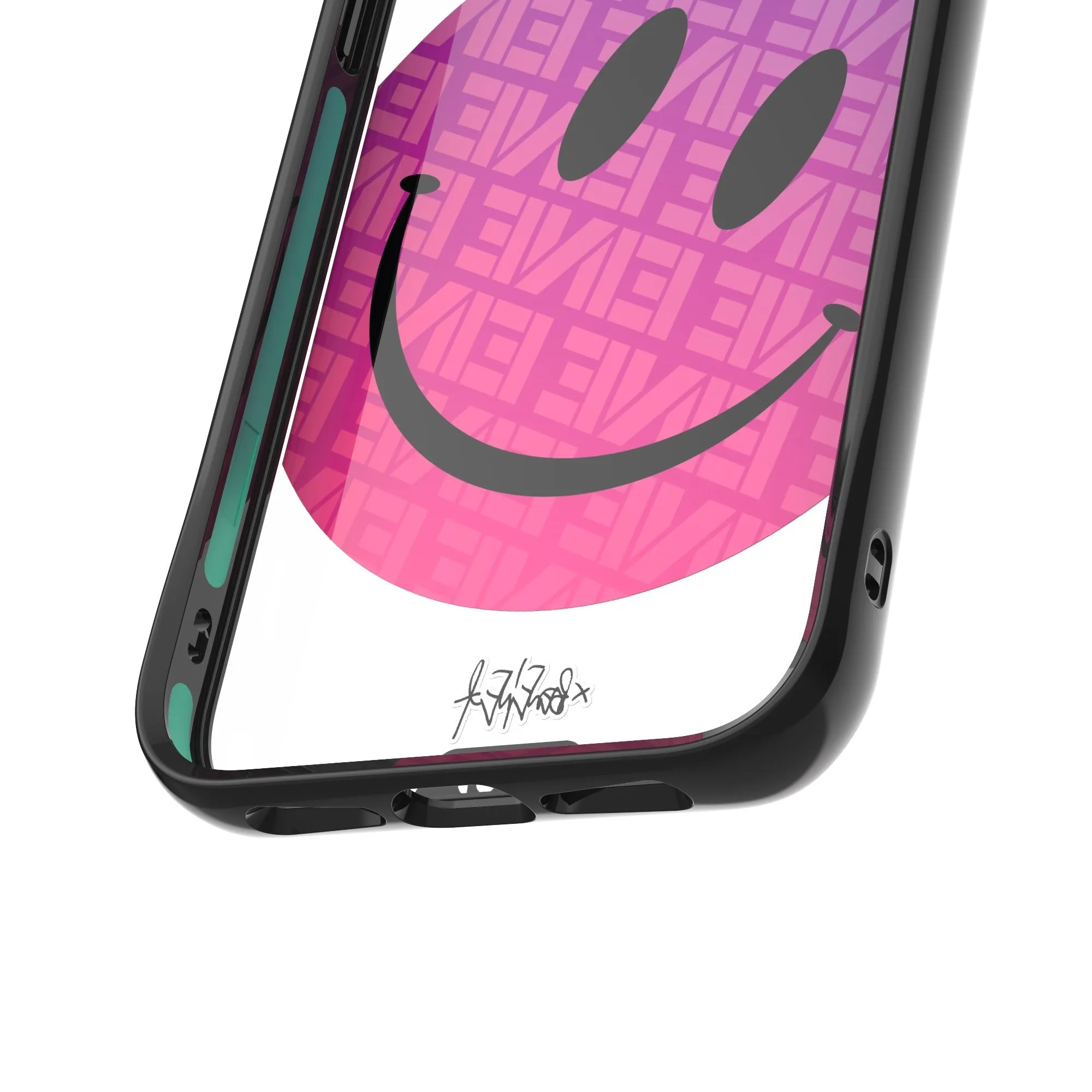Ben Eine Pink Smiley Printed Phone Case - Clarity