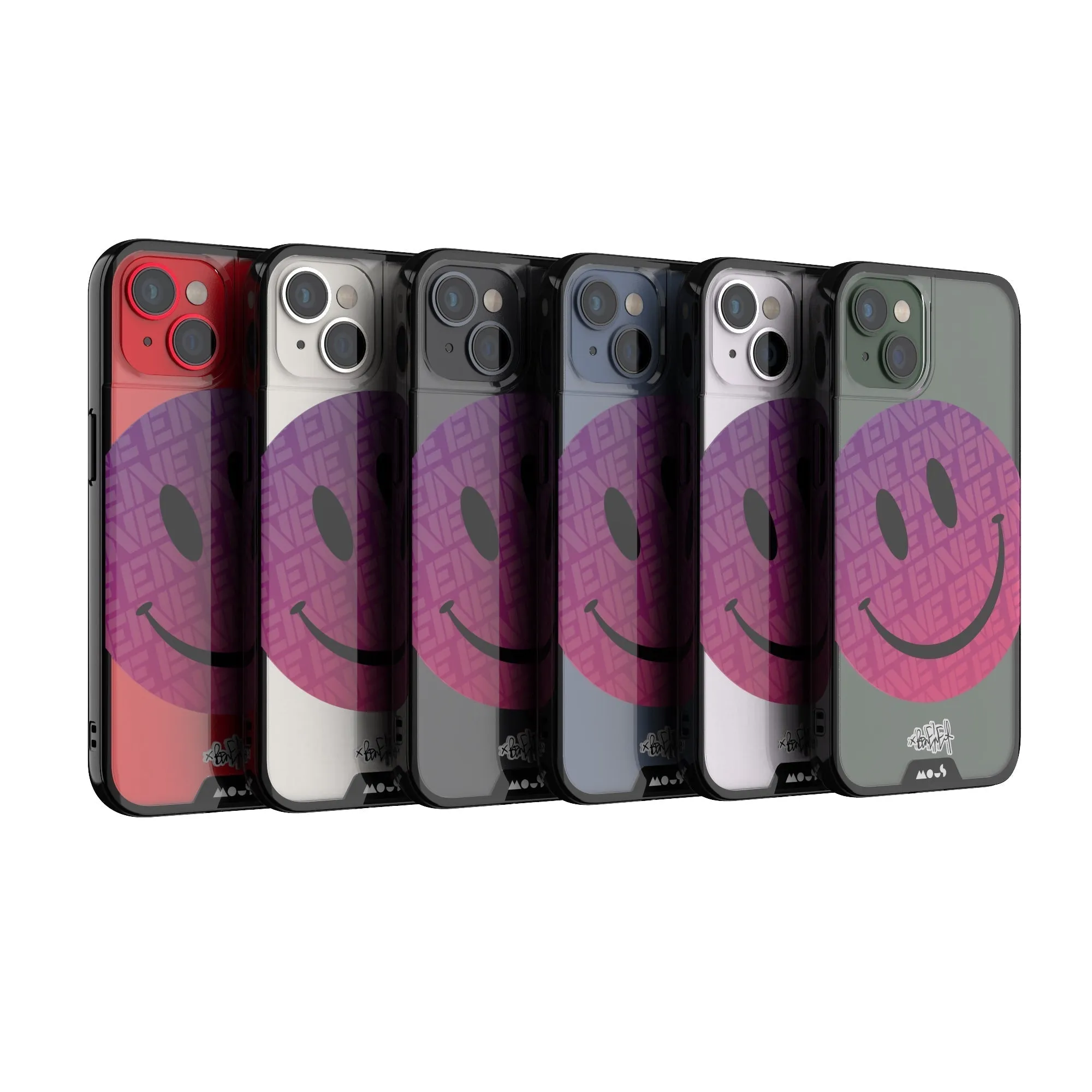 Ben Eine Pink Smiley Printed Phone Case - Clarity