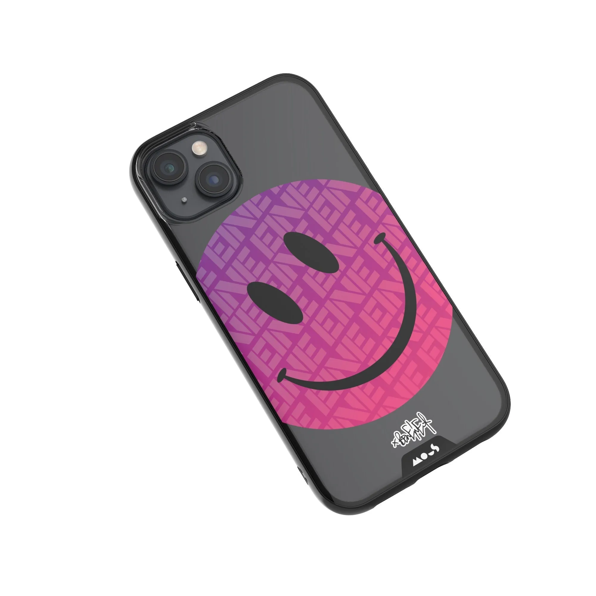 Ben Eine Pink Smiley Printed Phone Case - Clarity
