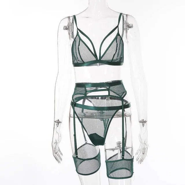 BlackTree Transparent Bra Set for Sexy Ladies .