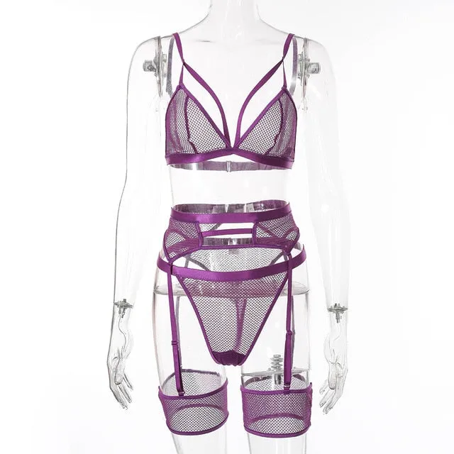 BlackTree Transparent Bra Set for Sexy Ladies .