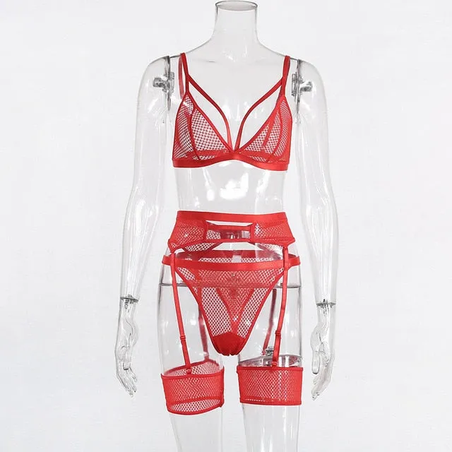 BlackTree Transparent Bra Set for Sexy Ladies .