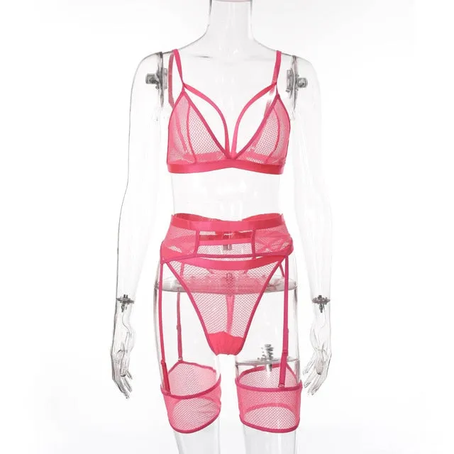 BlackTree Transparent Bra Set for Sexy Ladies .