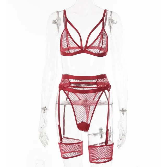 BlackTree Transparent Bra Set for Sexy Ladies .