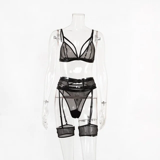 BlackTree Transparent Bra Set for Sexy Ladies .