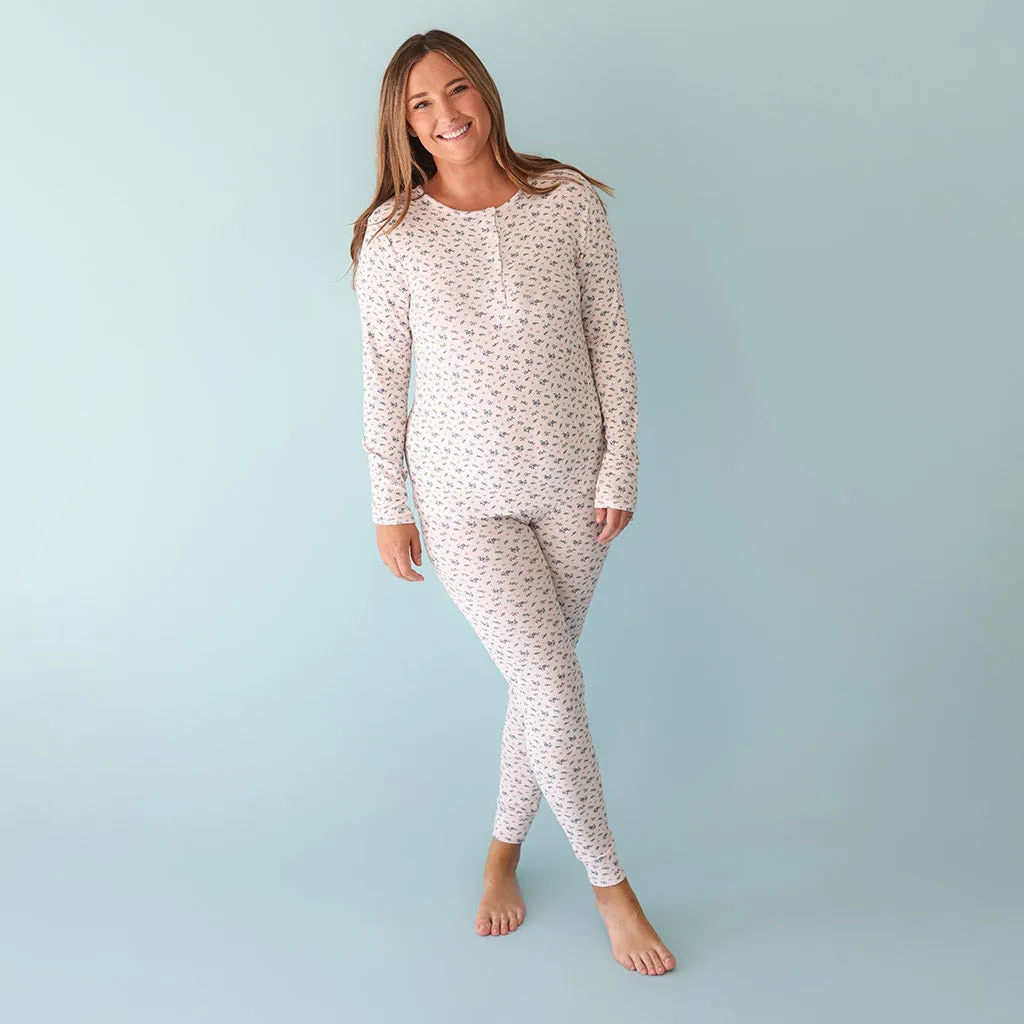 Camberly Women's Pointelle Henley Top