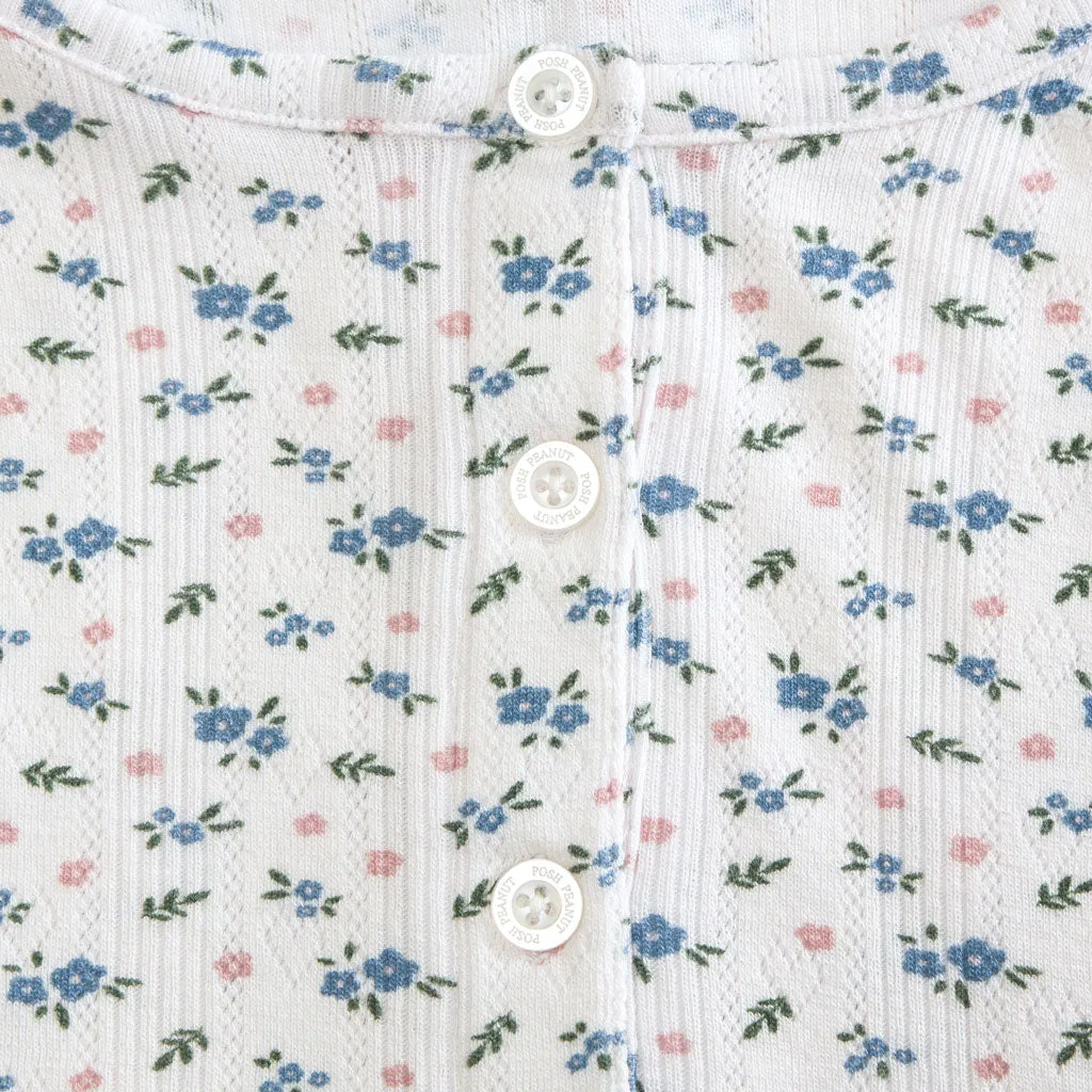 Camberly Women's Pointelle Henley Top