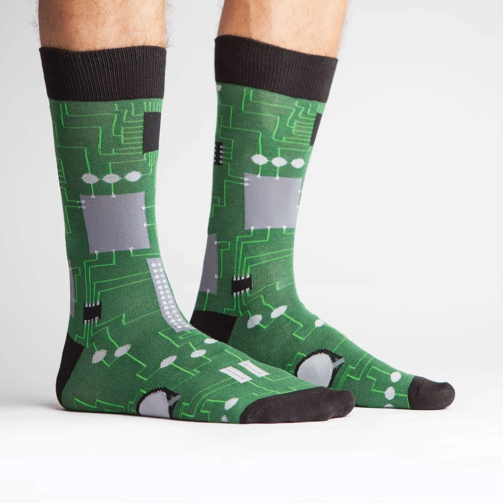 Circuit Board Socks Men’s Crew Sock