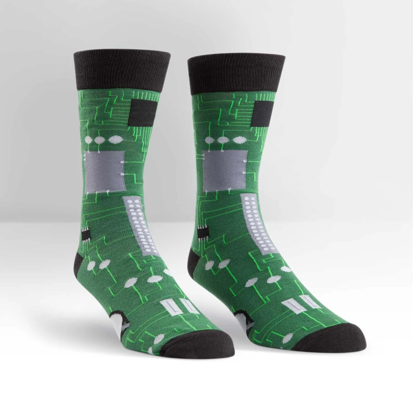 Circuit Board Socks Men’s Crew Sock