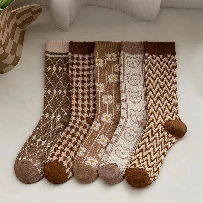 Cotton Christmas Crew Socks | Cute Socks | Christmas Gift