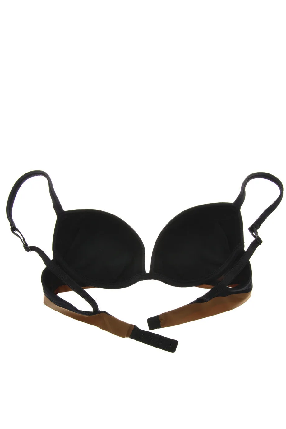 COTTON CLUB INVISIBLE Black Brown Bra
