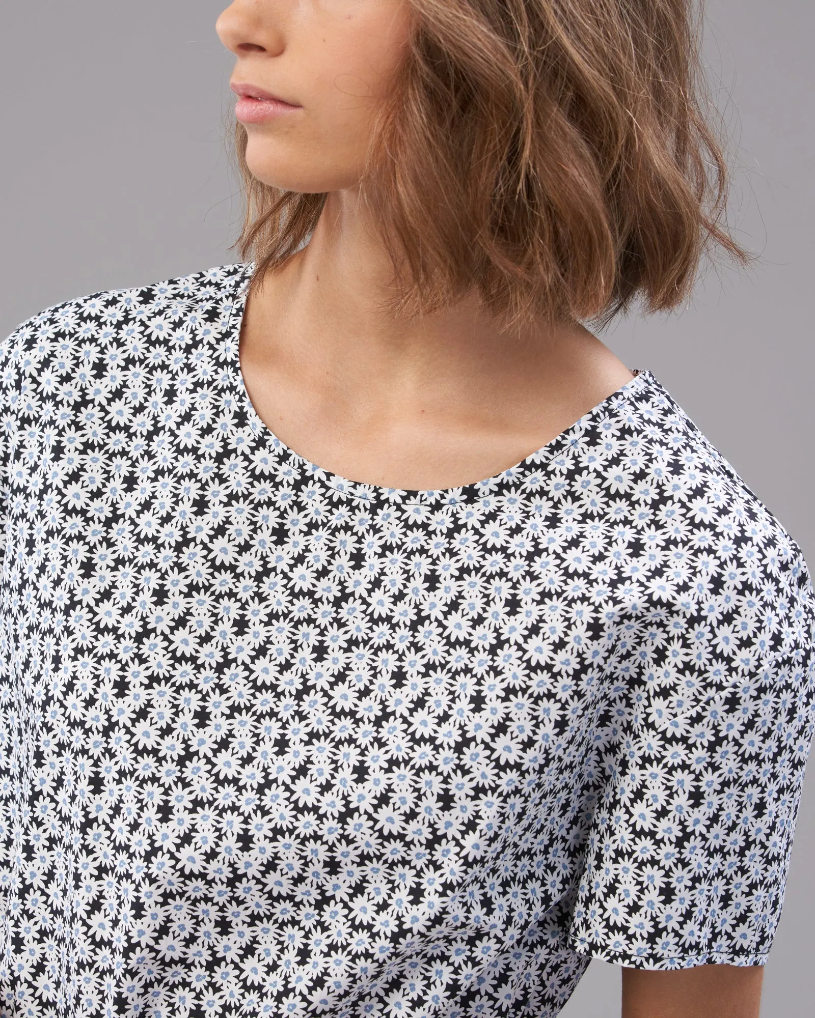 COTTON DRAWCORD DRESS