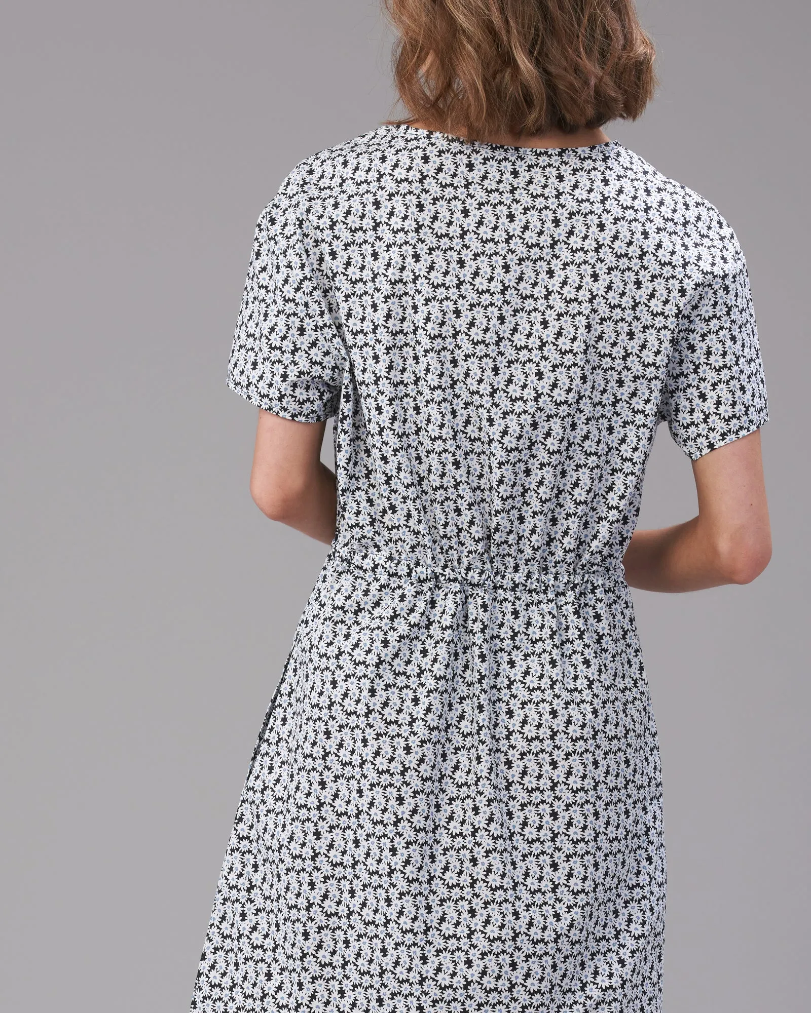 COTTON DRAWCORD DRESS