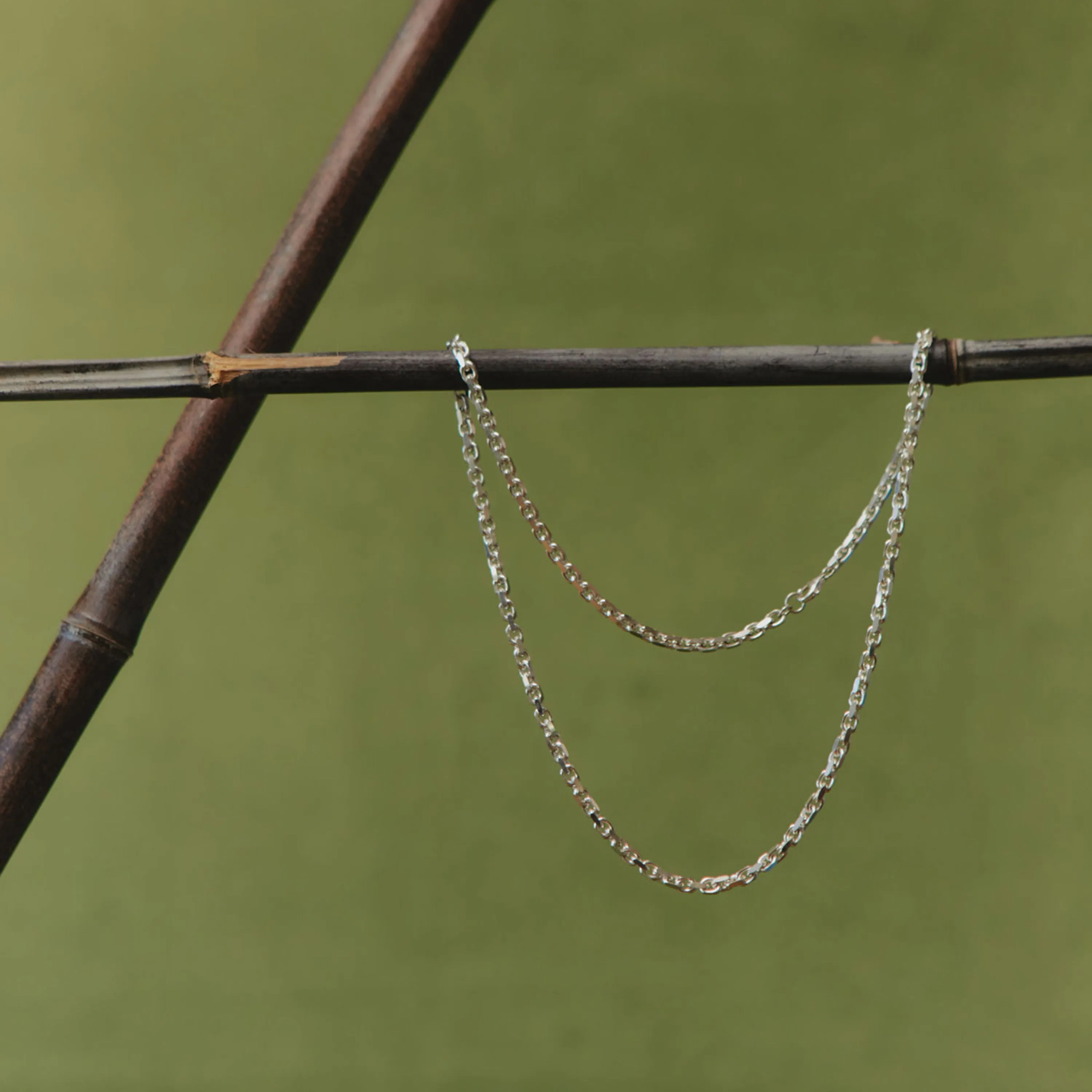 Courage Chain Necklace - Sterling Silver - 4 mm - 24"