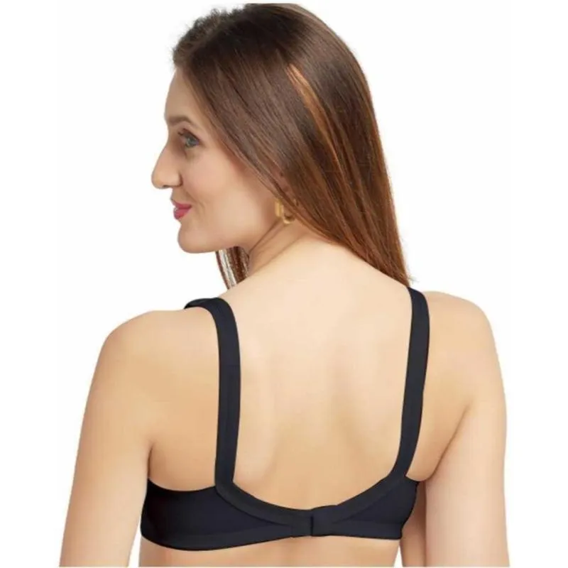 Daisy Dee Women's Cotton Non-Padded Black Bra