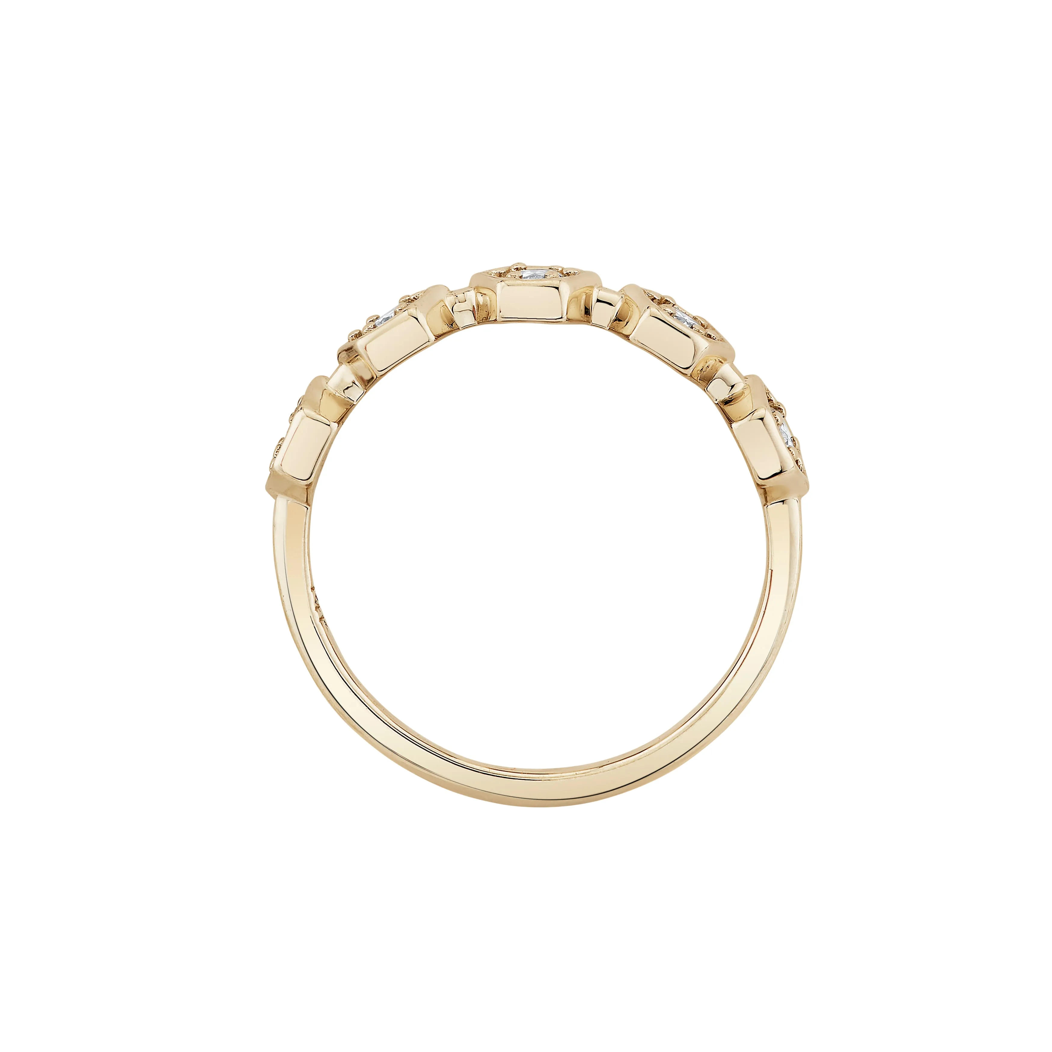 Diamond Hex Demi Eternity Ring