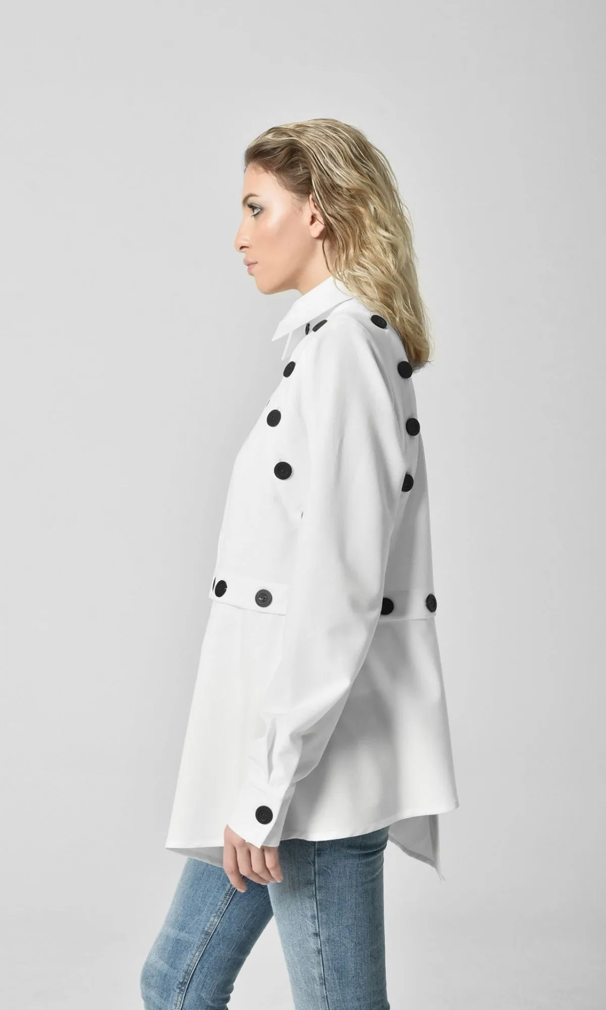 Extra Buttoned Long Sleeves Shirt