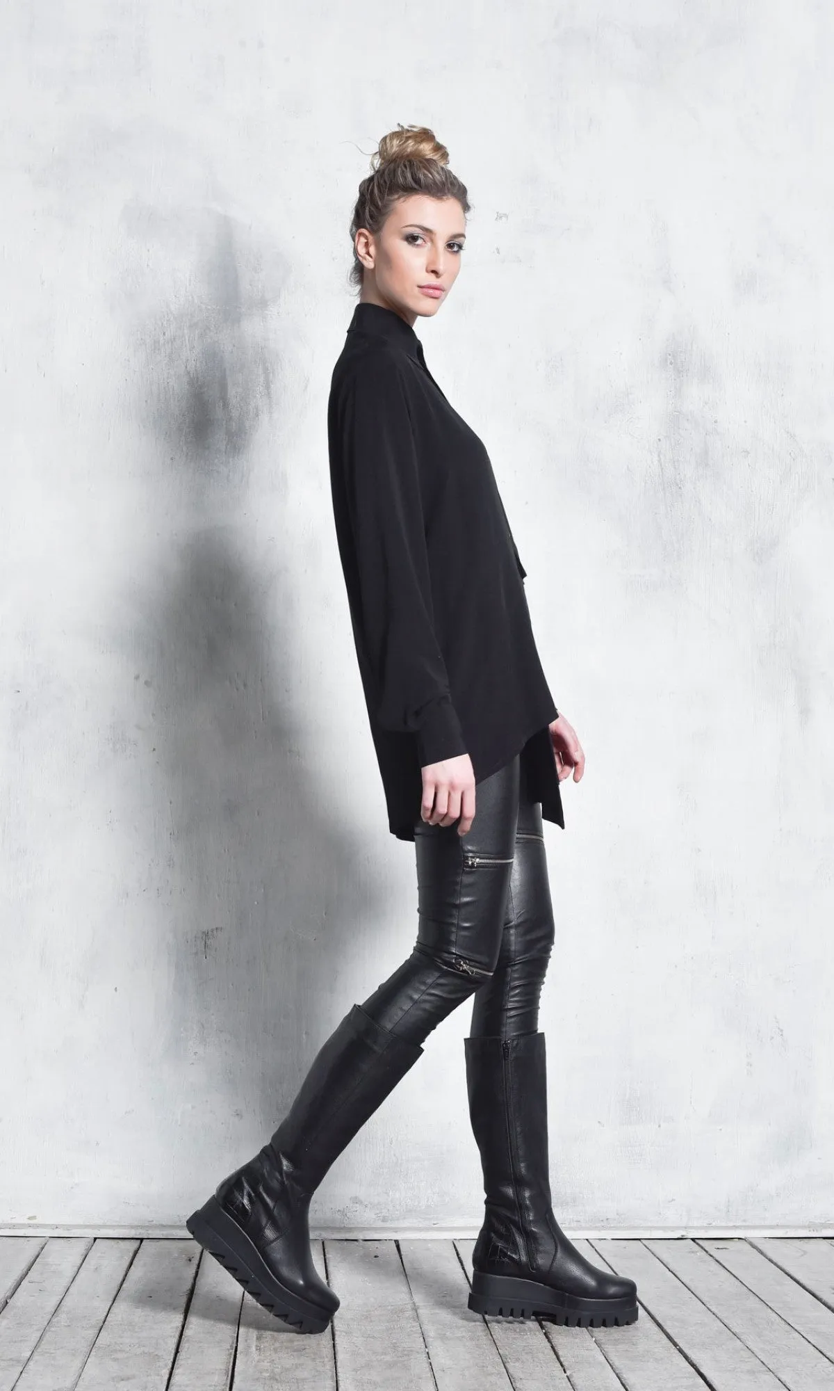 Extra Buttoned Long Sleeves Shirt