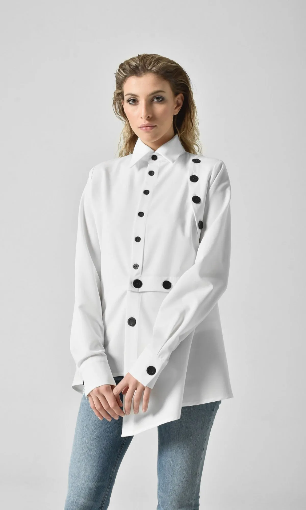 Extra Buttoned Long Sleeves Shirt