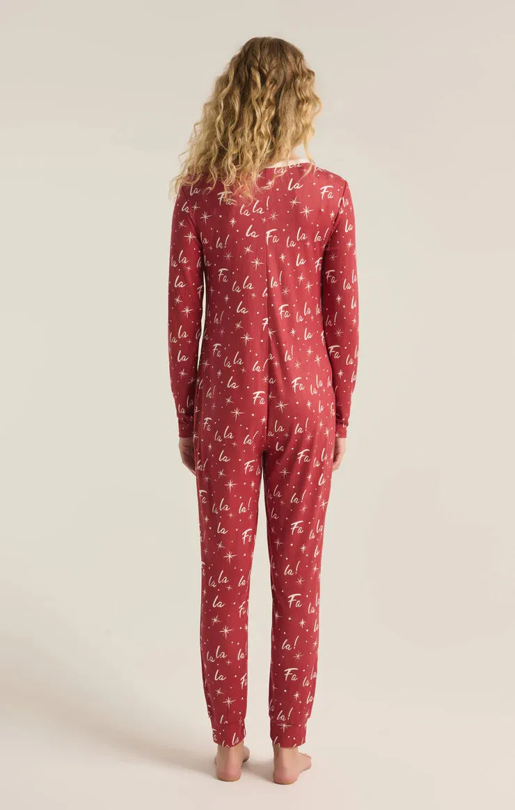Fa La La Onesie - Haute Red