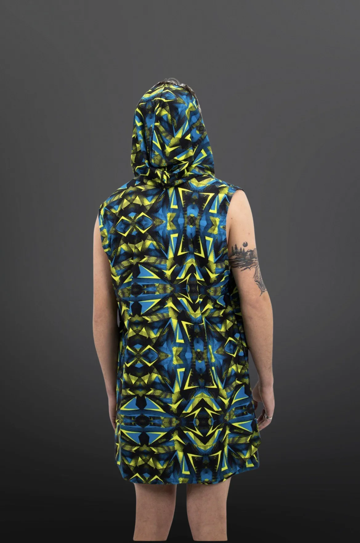 Green Hornet- Sleeveless Kimono (top only)