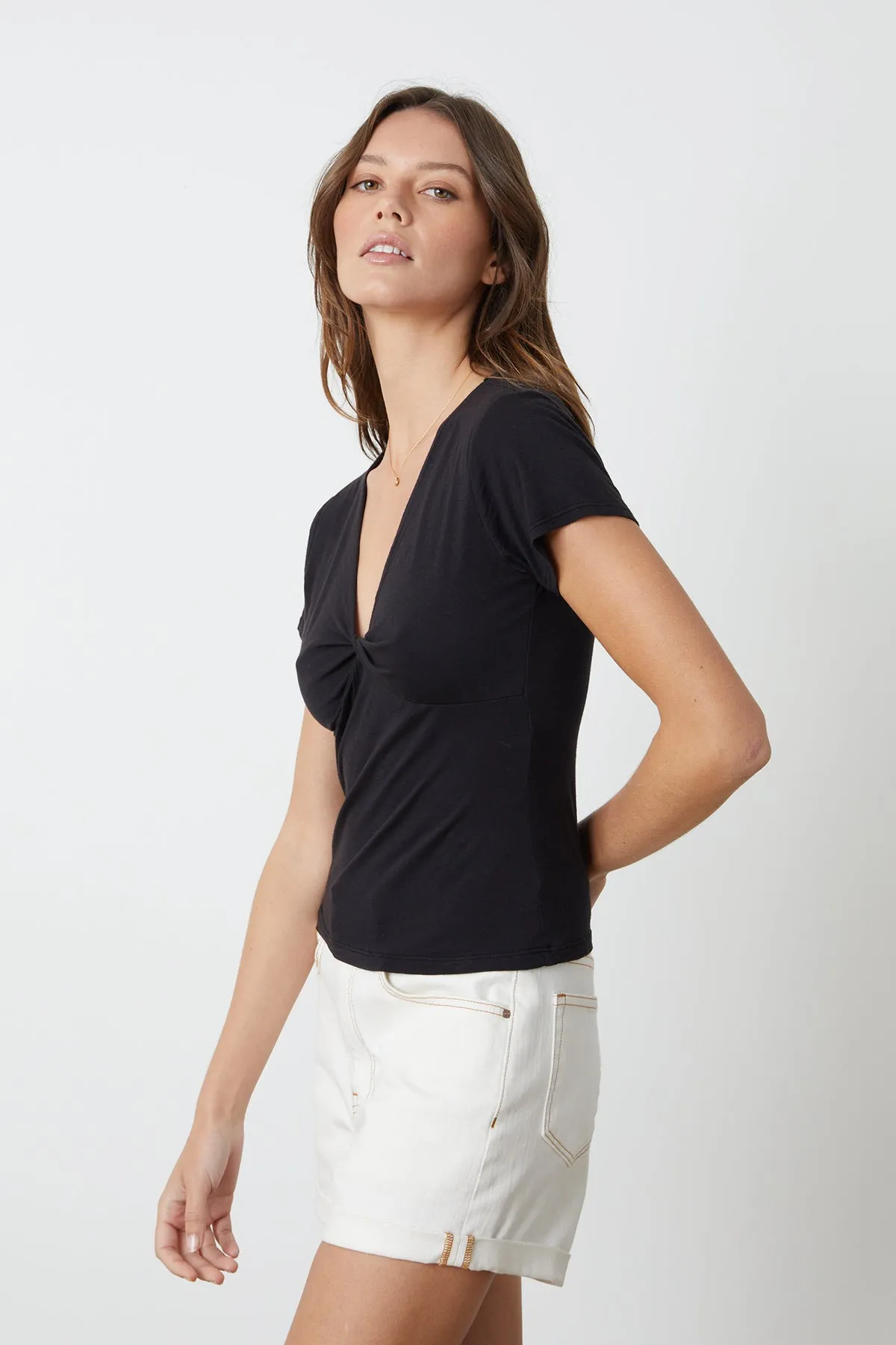 HEIDI V-NECK TEE