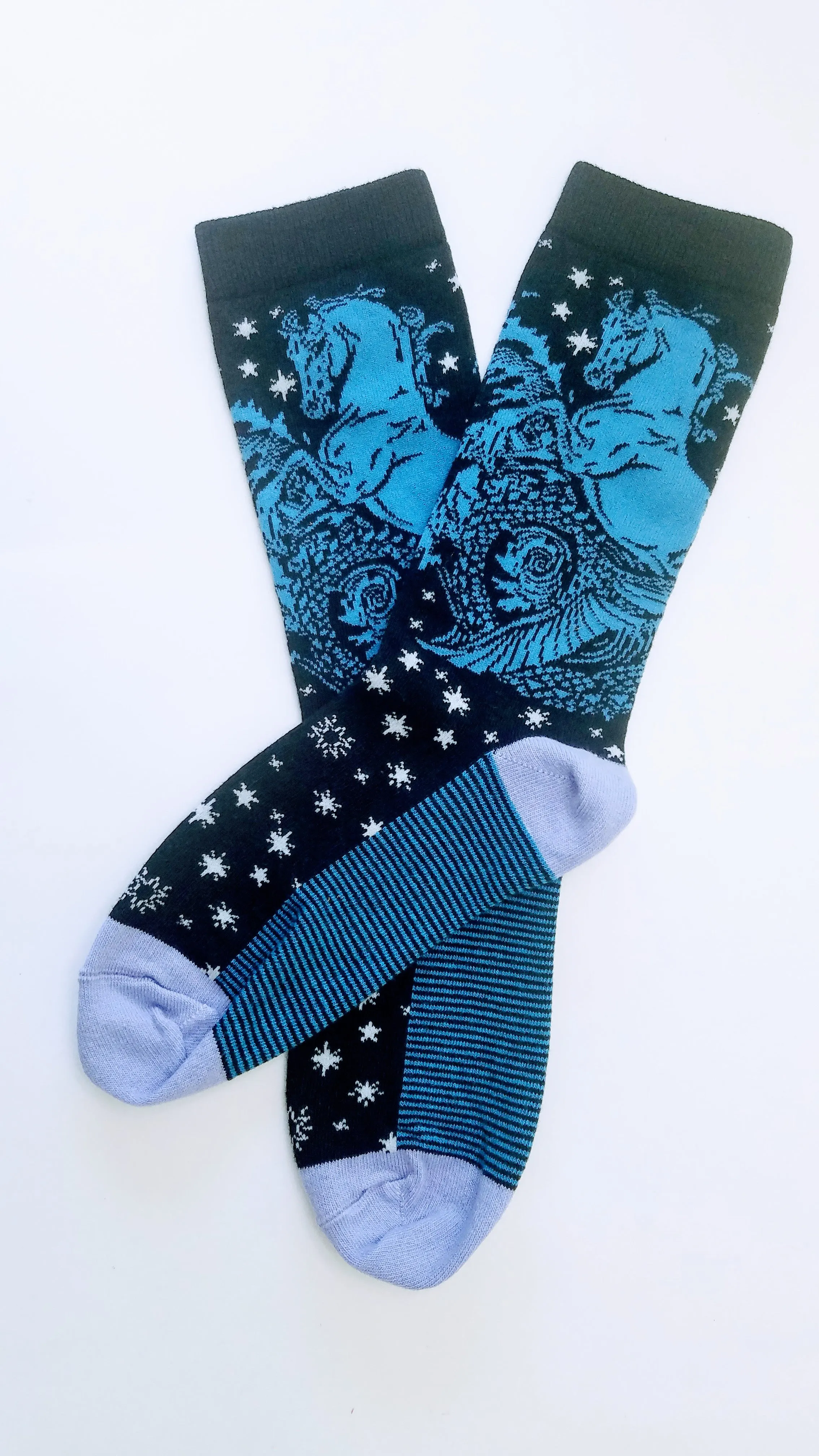 Horse Water Creature Crew Socks