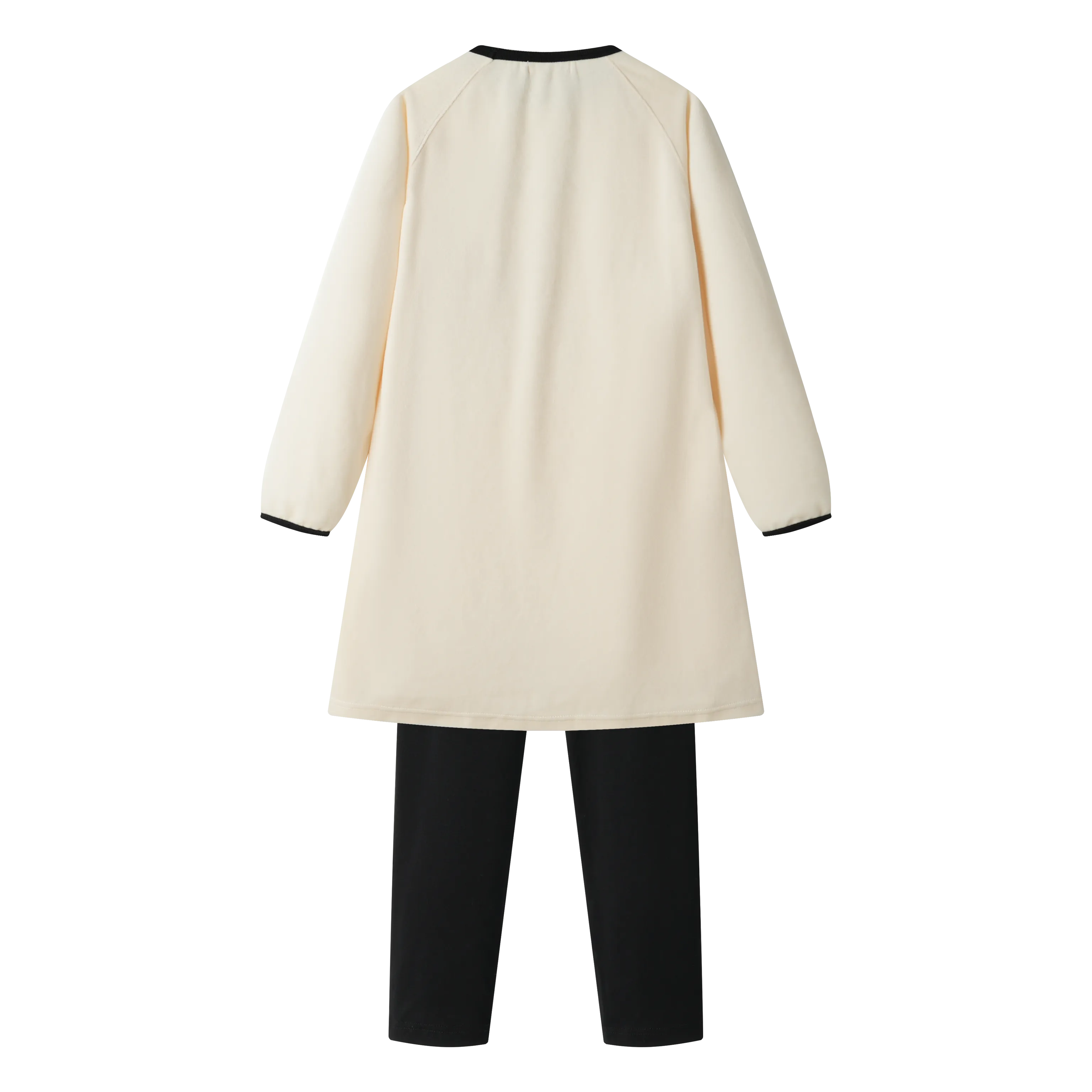 JAIME LE PASTEL VELOUR NIGHTSHIRT-CREAM COLORBLOCK