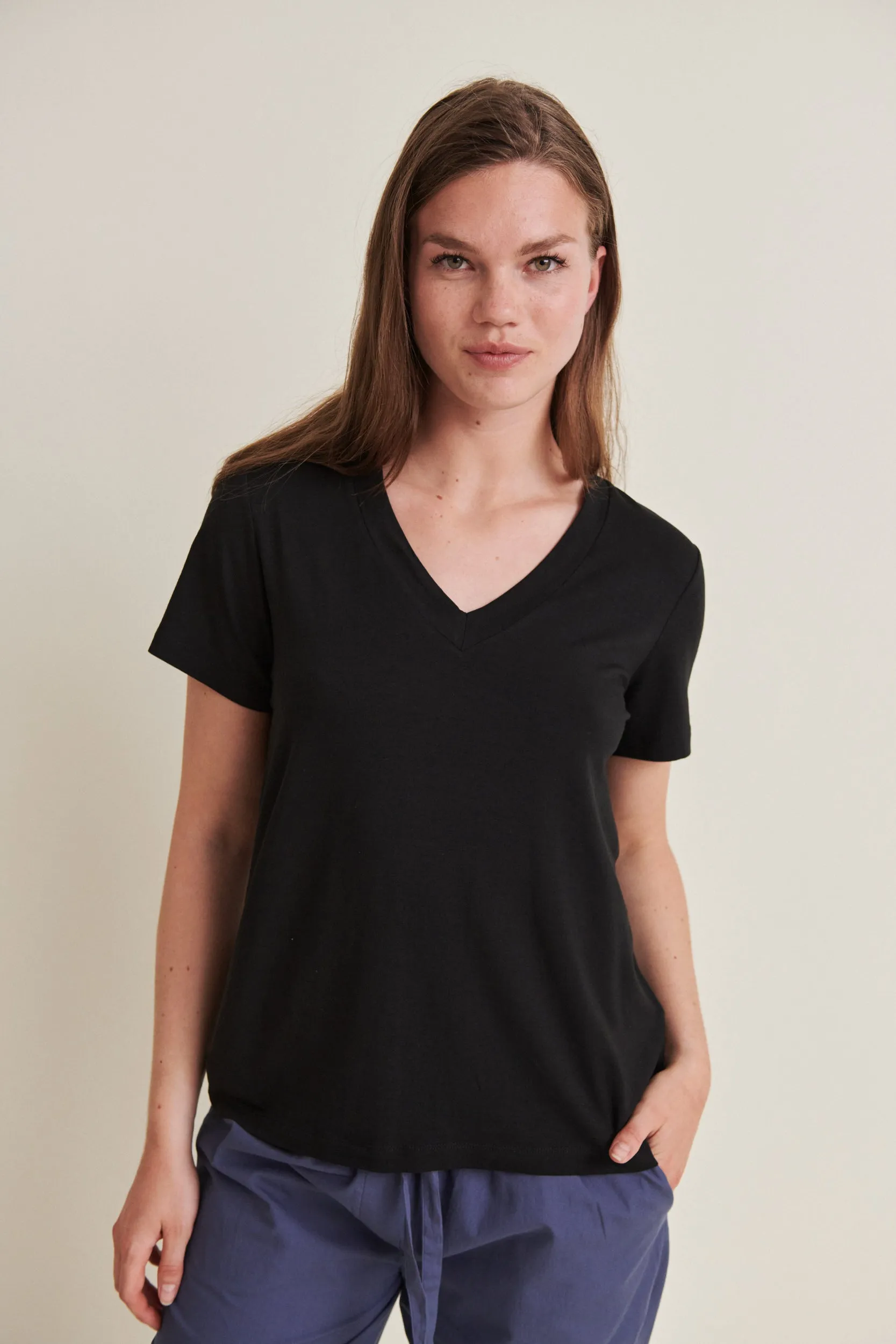 Joline V-neck - Black