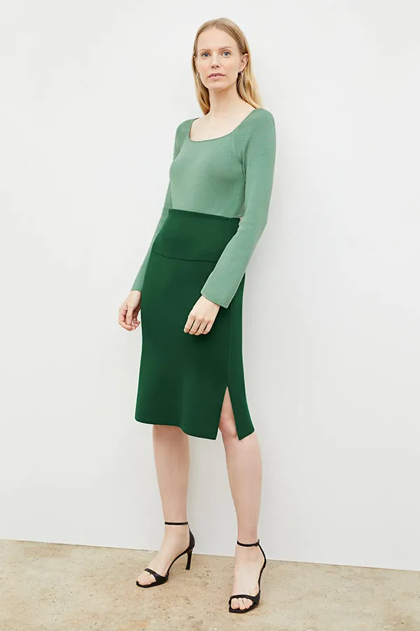 Joya Top - Silk Jersey :: Spring Green