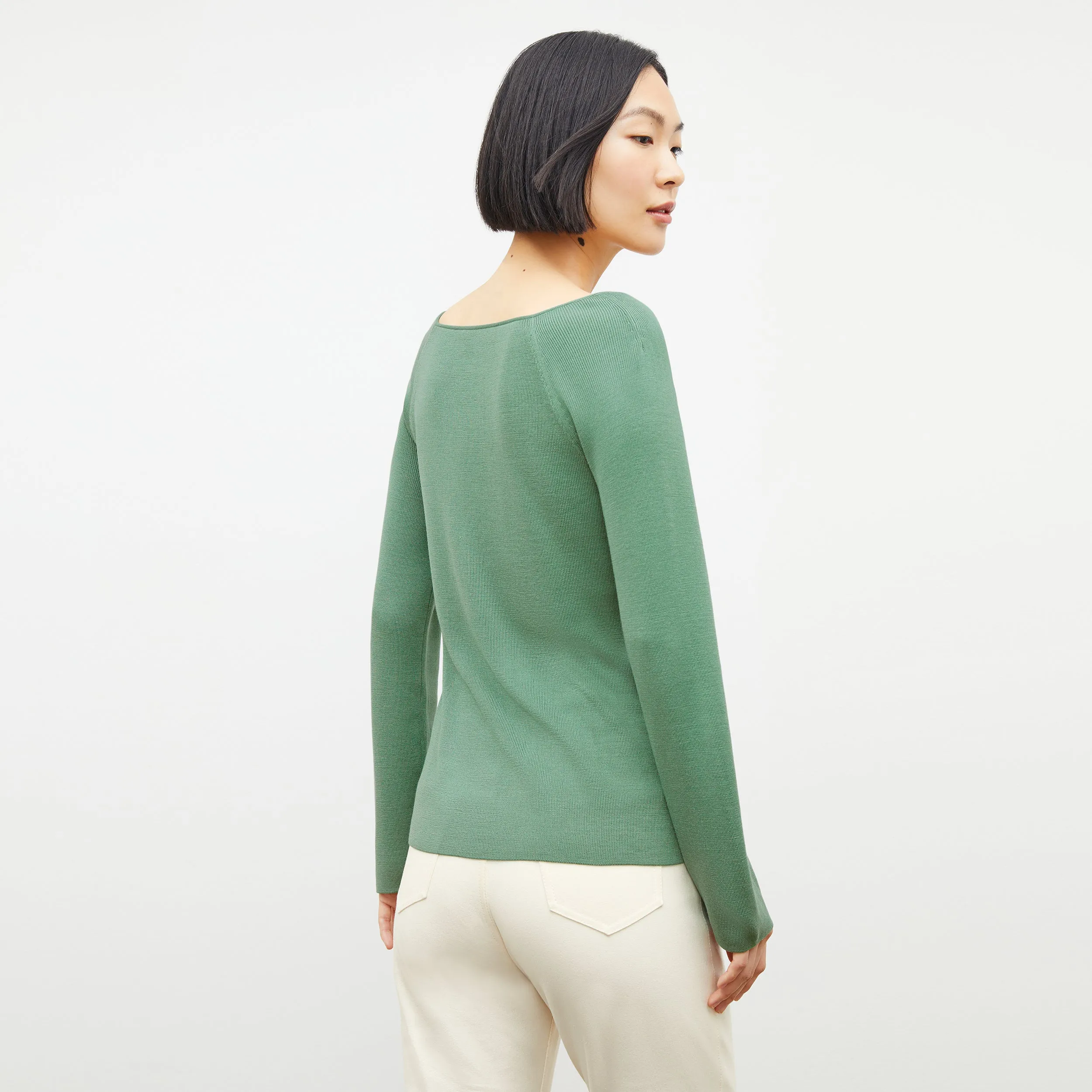 Joya Top - Silk Jersey :: Spring Green
