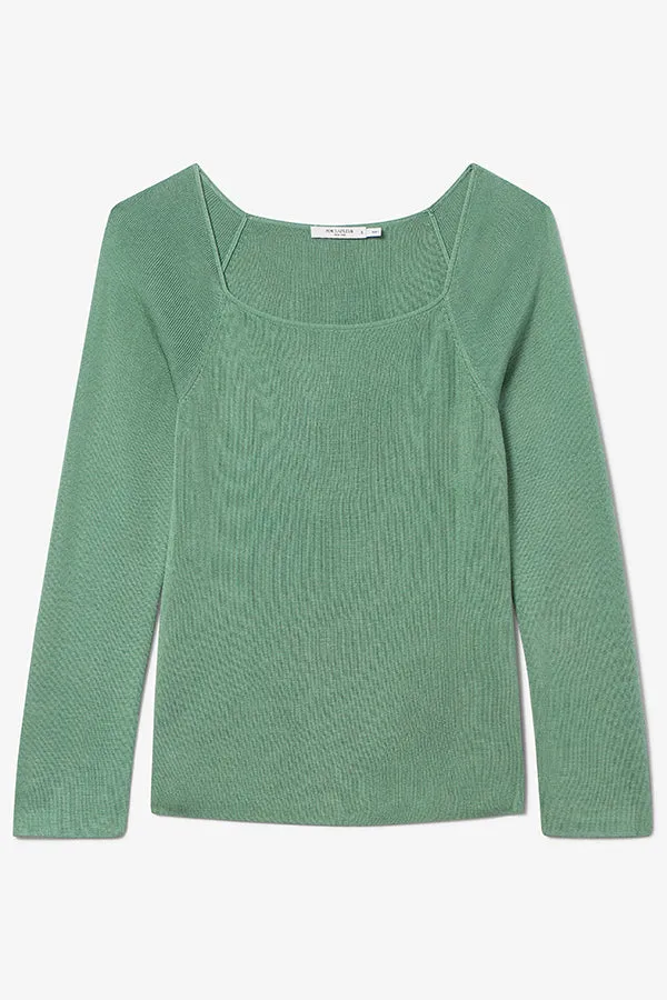 Joya Top - Silk Jersey :: Spring Green
