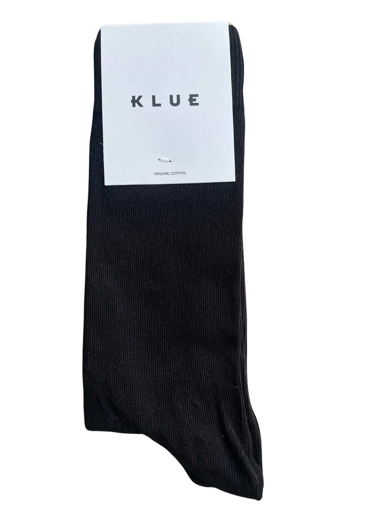 KLUE Organic cotton socks black unisex