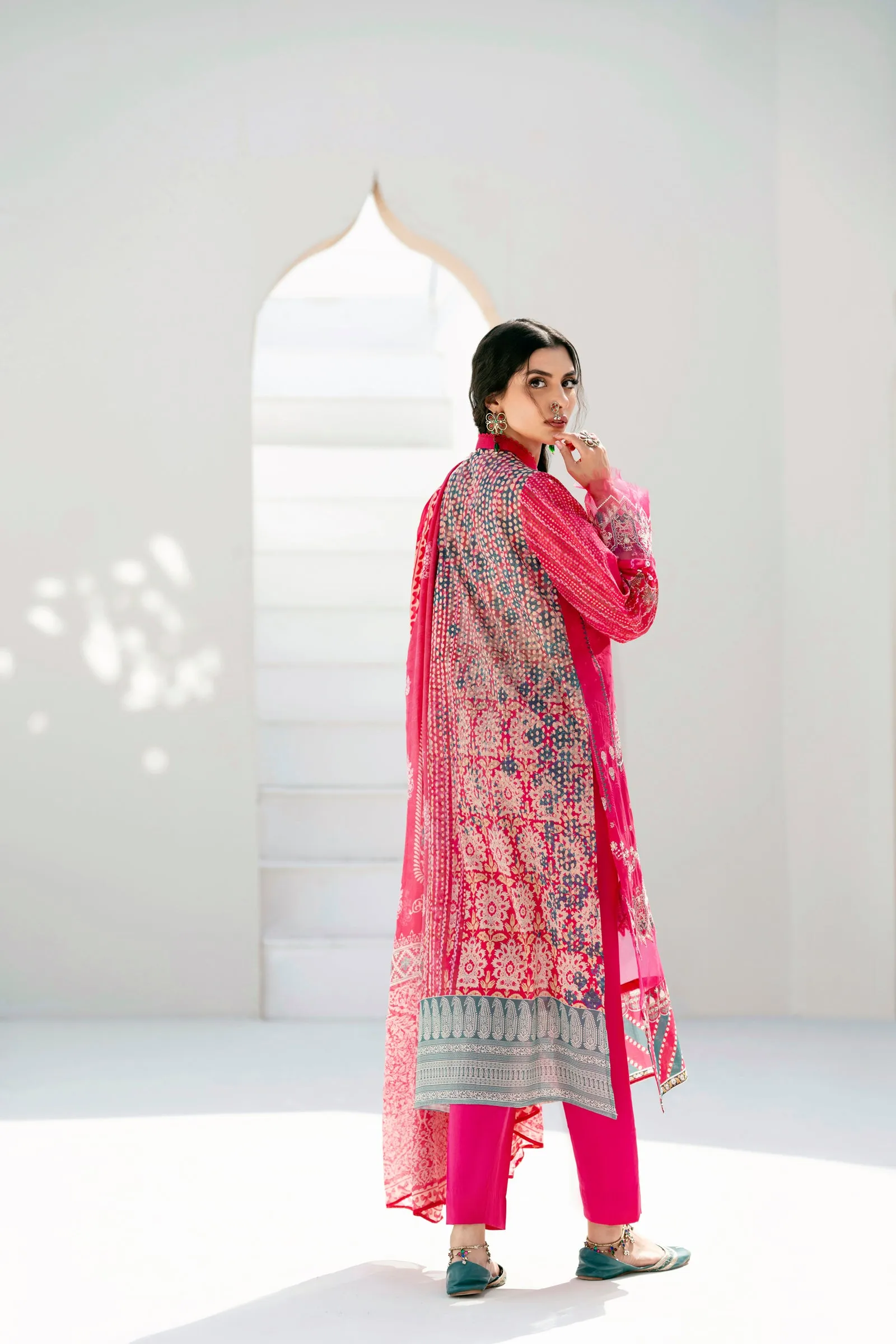 Lawn Digital Print Embroidery