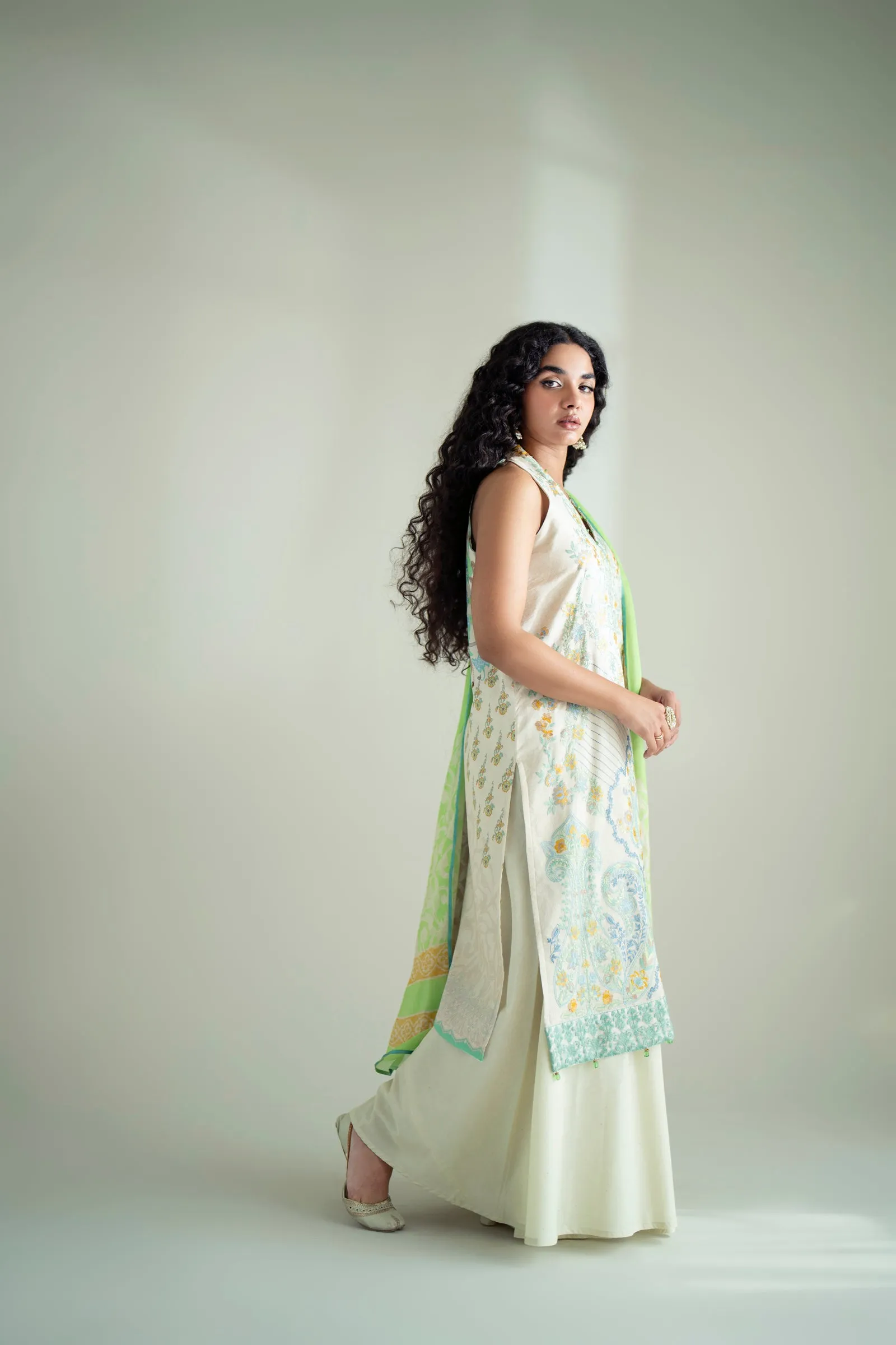 Lawn Digital Print Embroidery