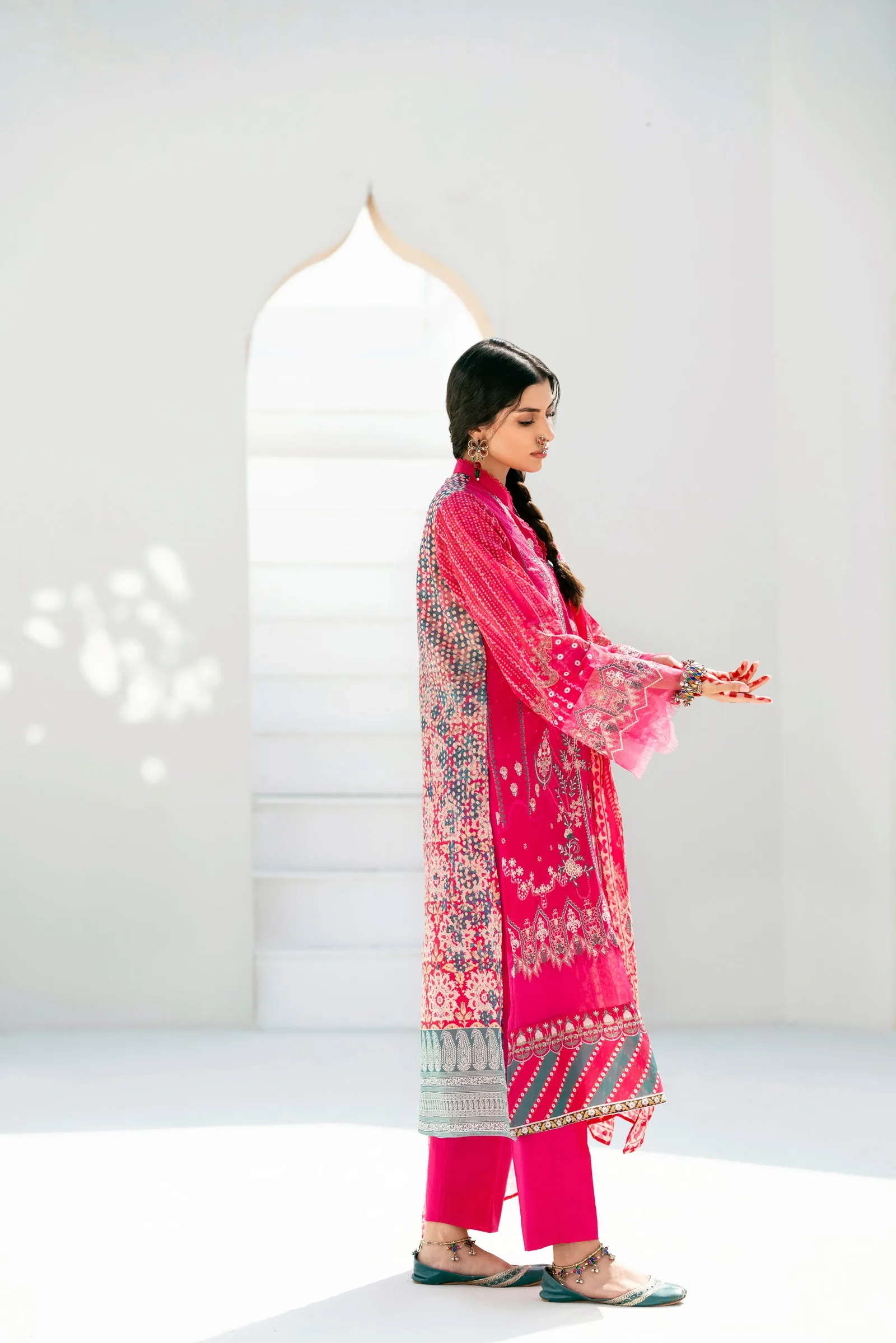 Lawn Digital Print Embroidery