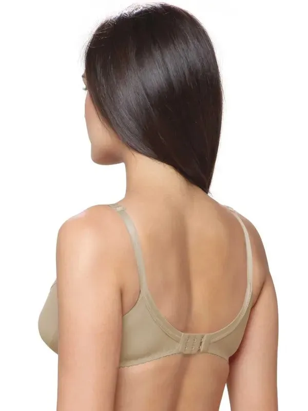 Lovable All Day Long Beige Cotton Bra for Women