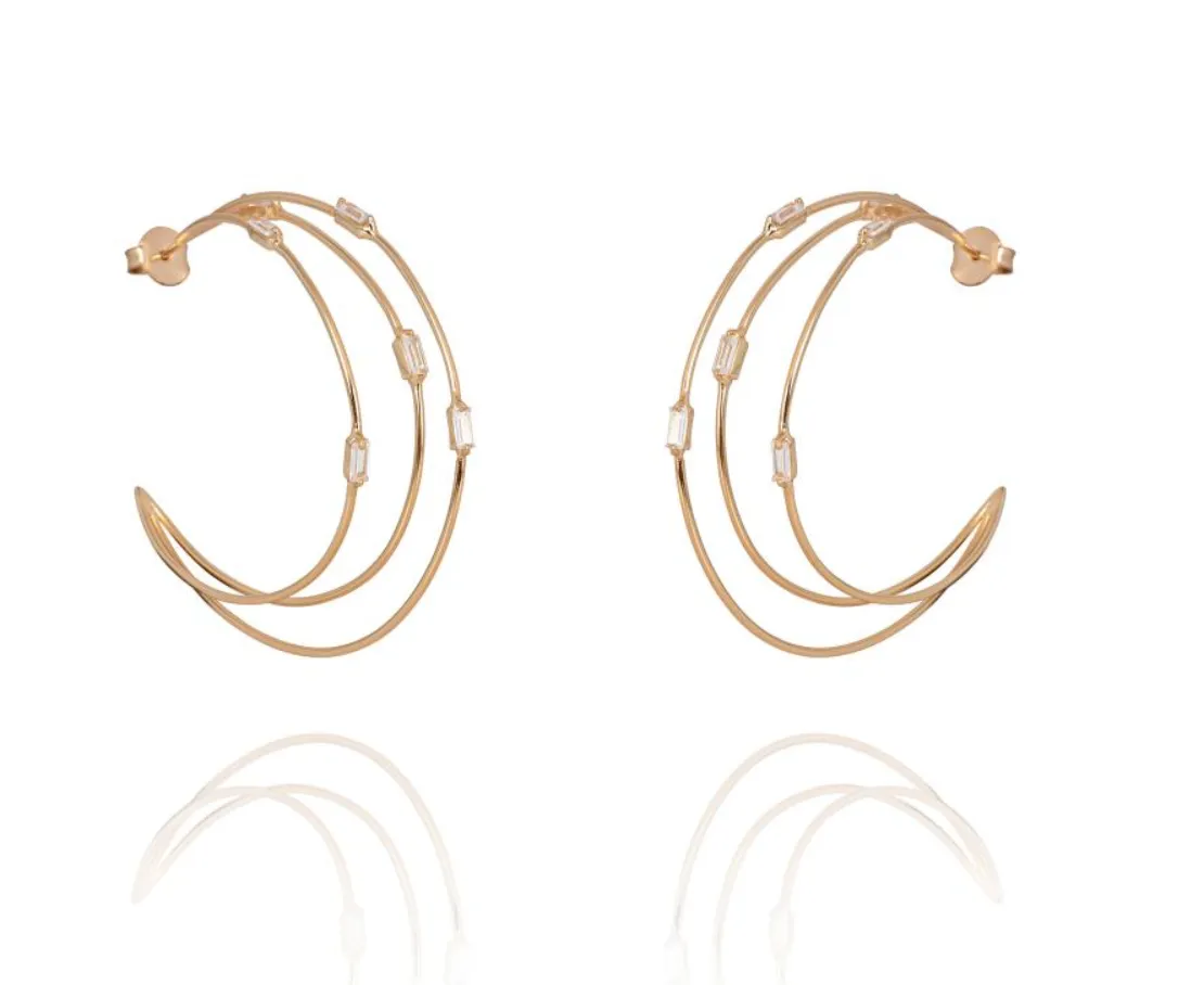 Meghan Baguette Demi Hoops