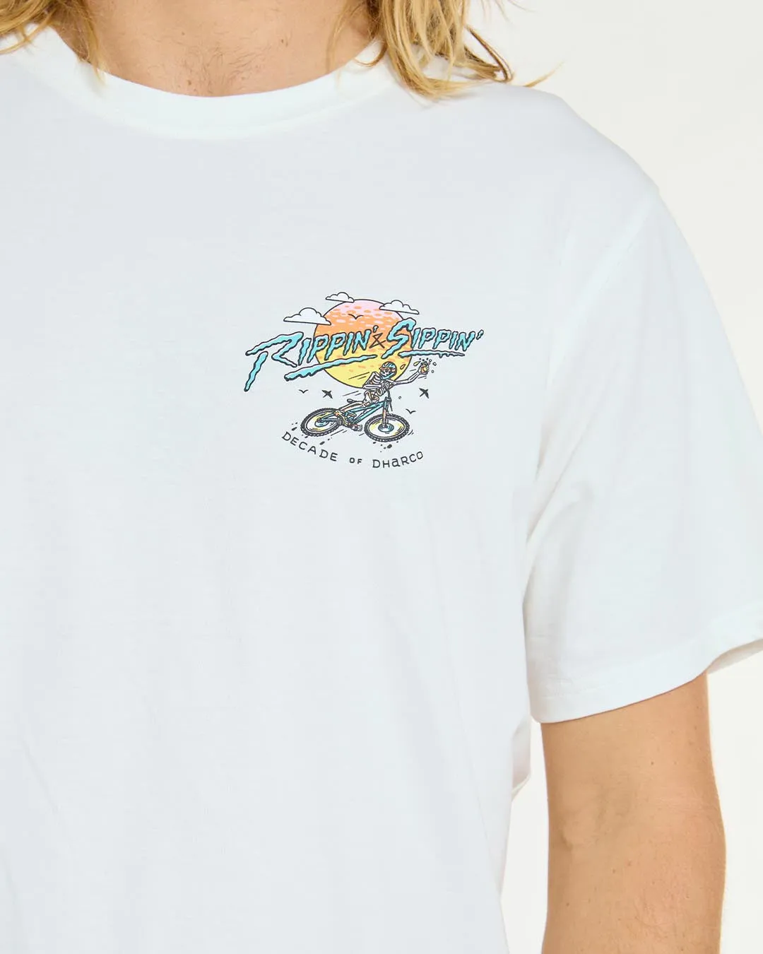 Mens Cotton Tee | Decade of DHaRCO White