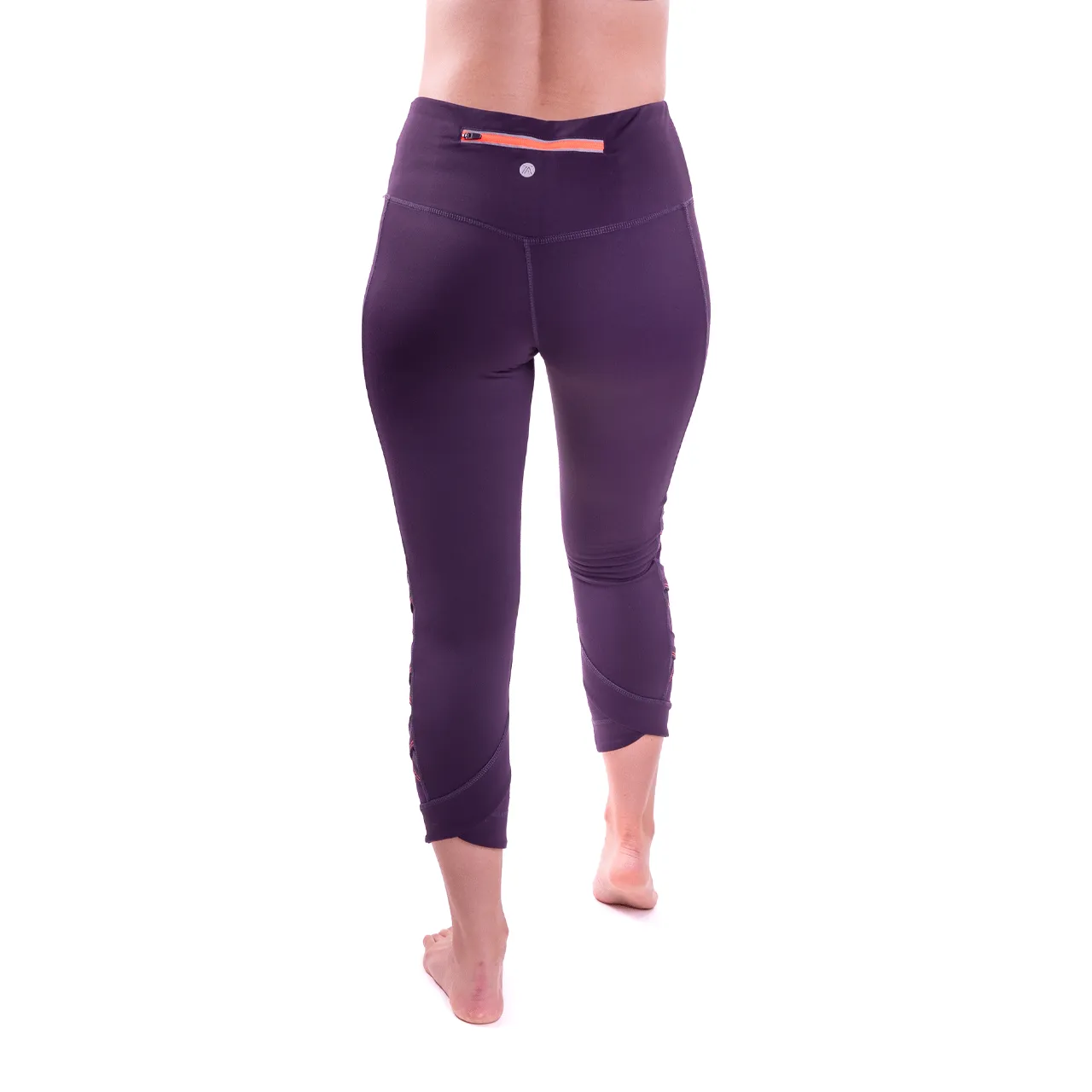 Merlot High Waist Weave Leggings