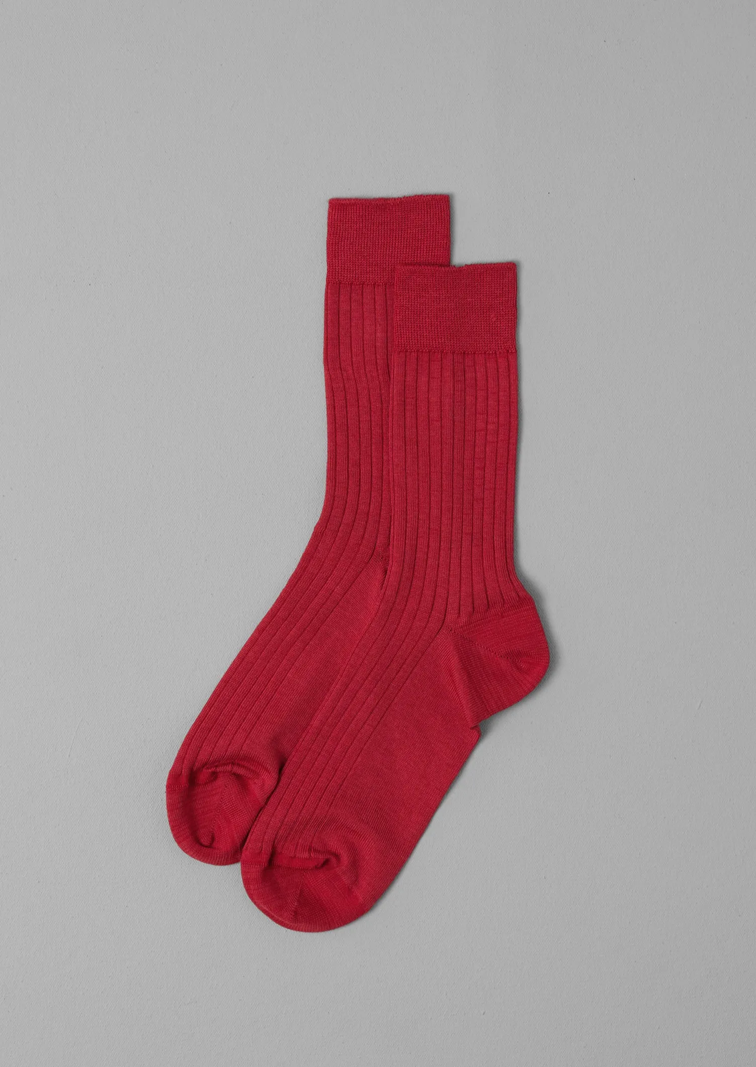 Nishiguchi Kutsushita Silk Cotton Socks | Brick