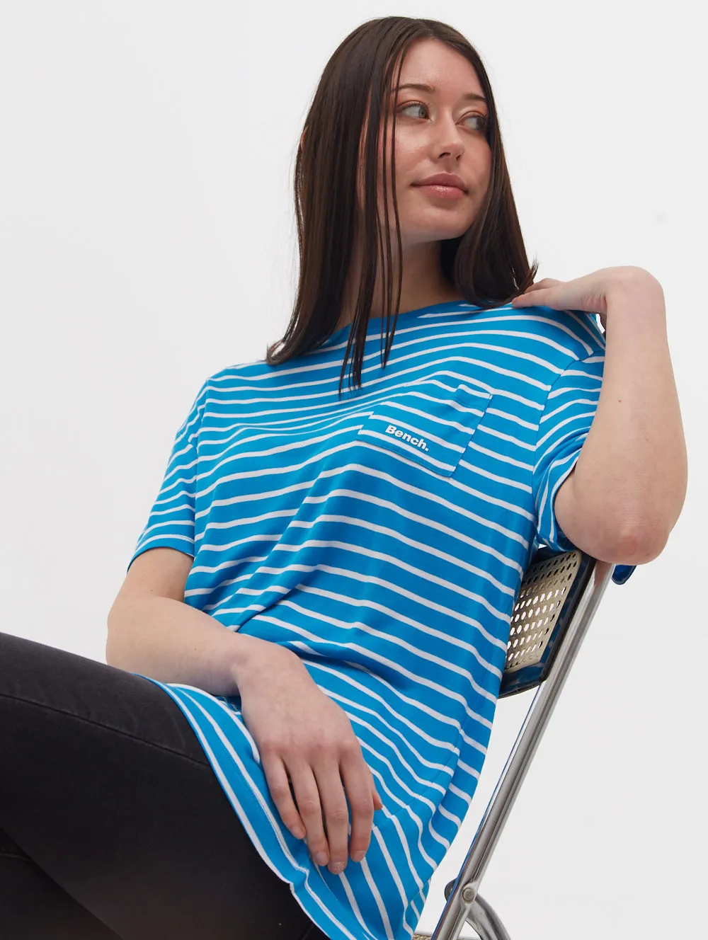 Nouria Striped Pocket T-Shirt